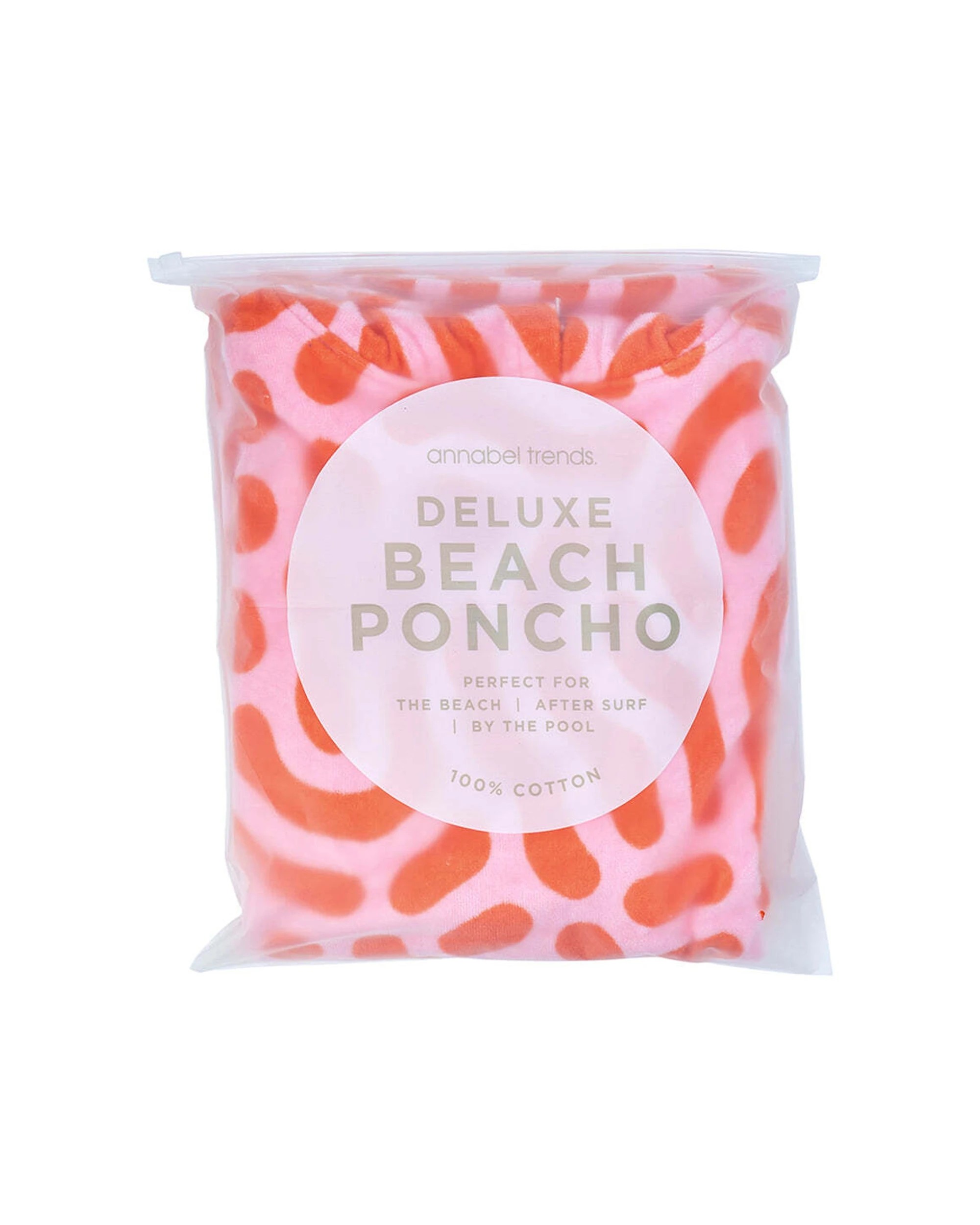 3 Annabel Trends Beach Poncho 100x82cm Cover Up Absorbent Drying Towel Plain - Blue, 3 of 5