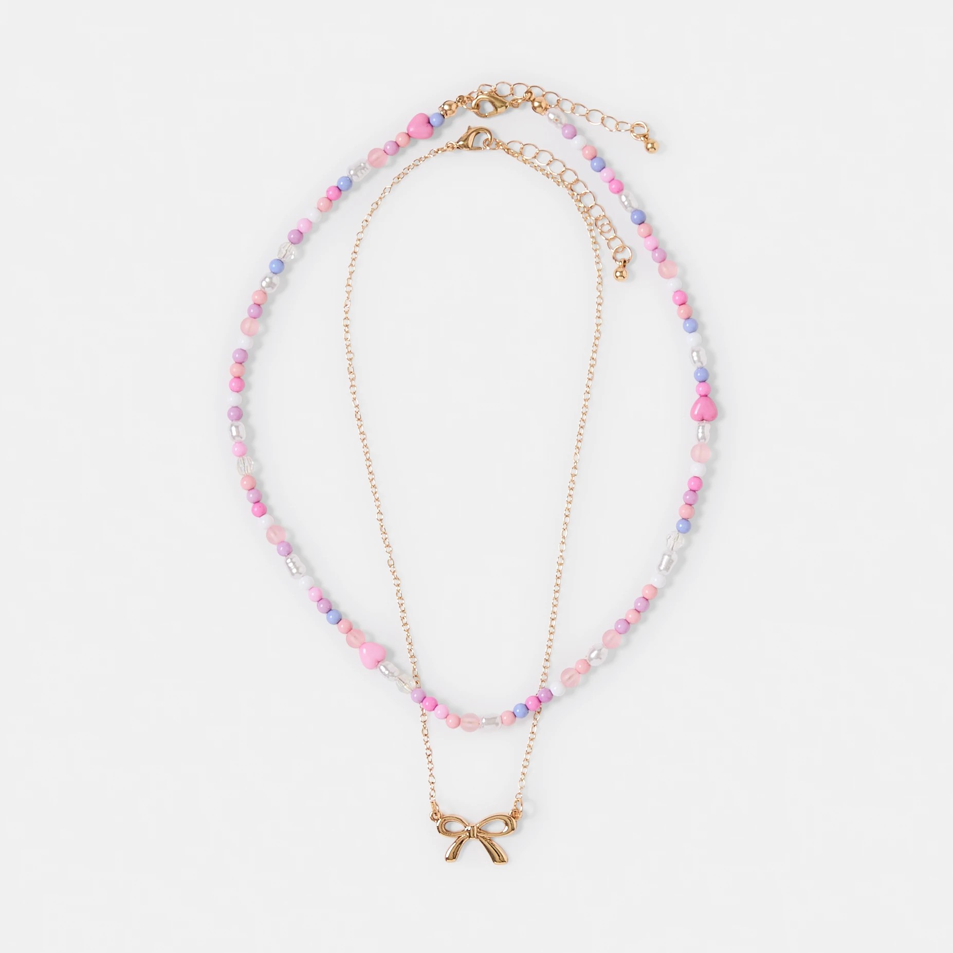 1 2 Pack Bow Necklace Set, 1 of 3