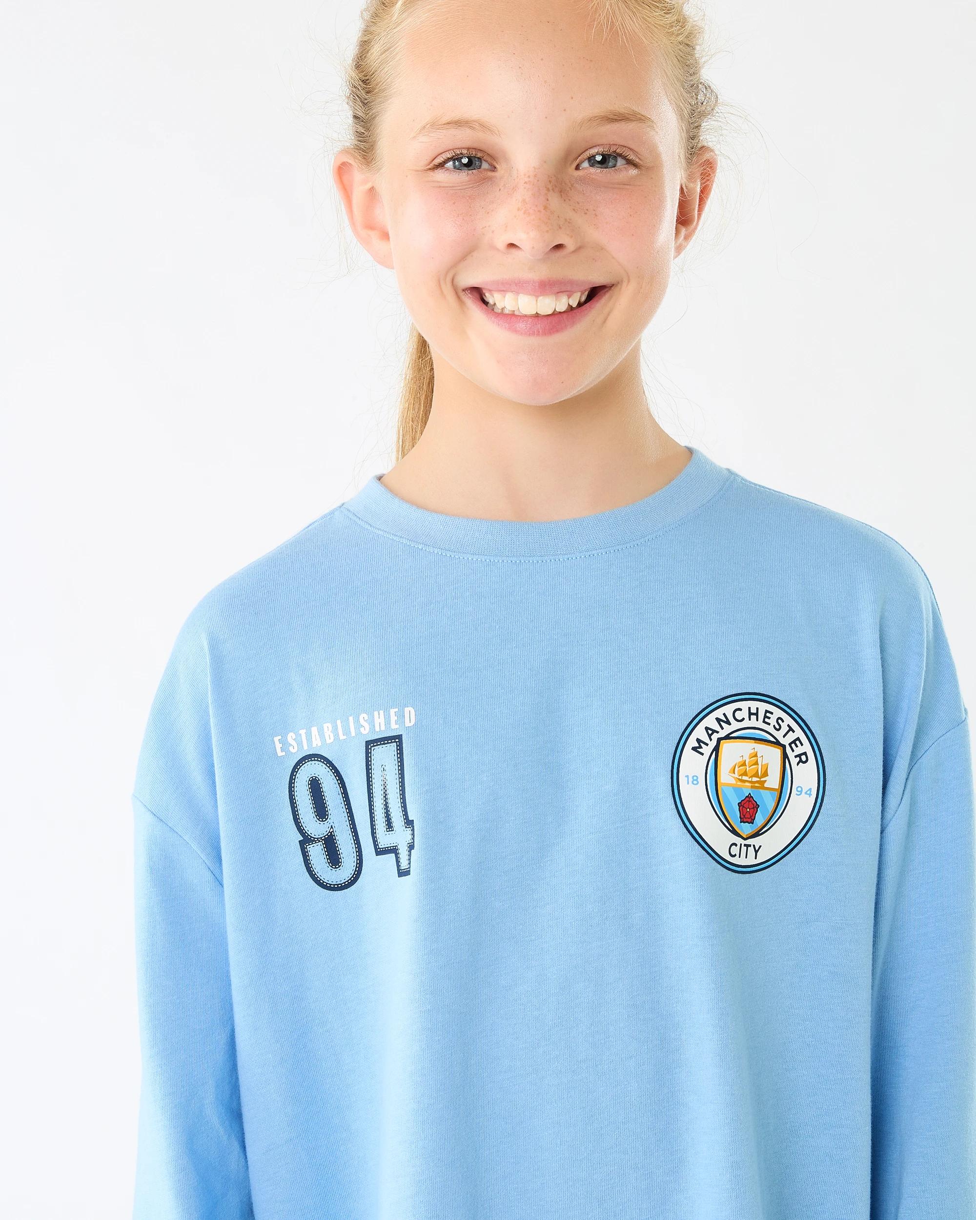 3 Official EPL Kids Long Sleeve T-shirt Man City, 3 of 8