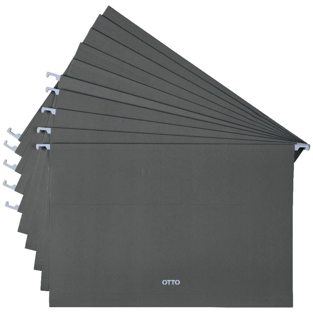 2 Otto Foolscap Suspension Files Grey 10 Pack, 2 of 3