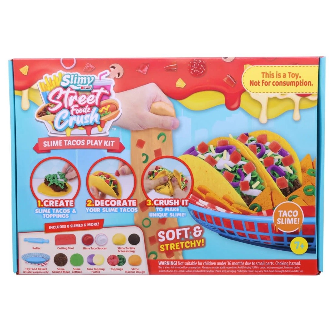 3 Slimy Street Foodz Crush Slime Tacos Play Kit, 3 of 3