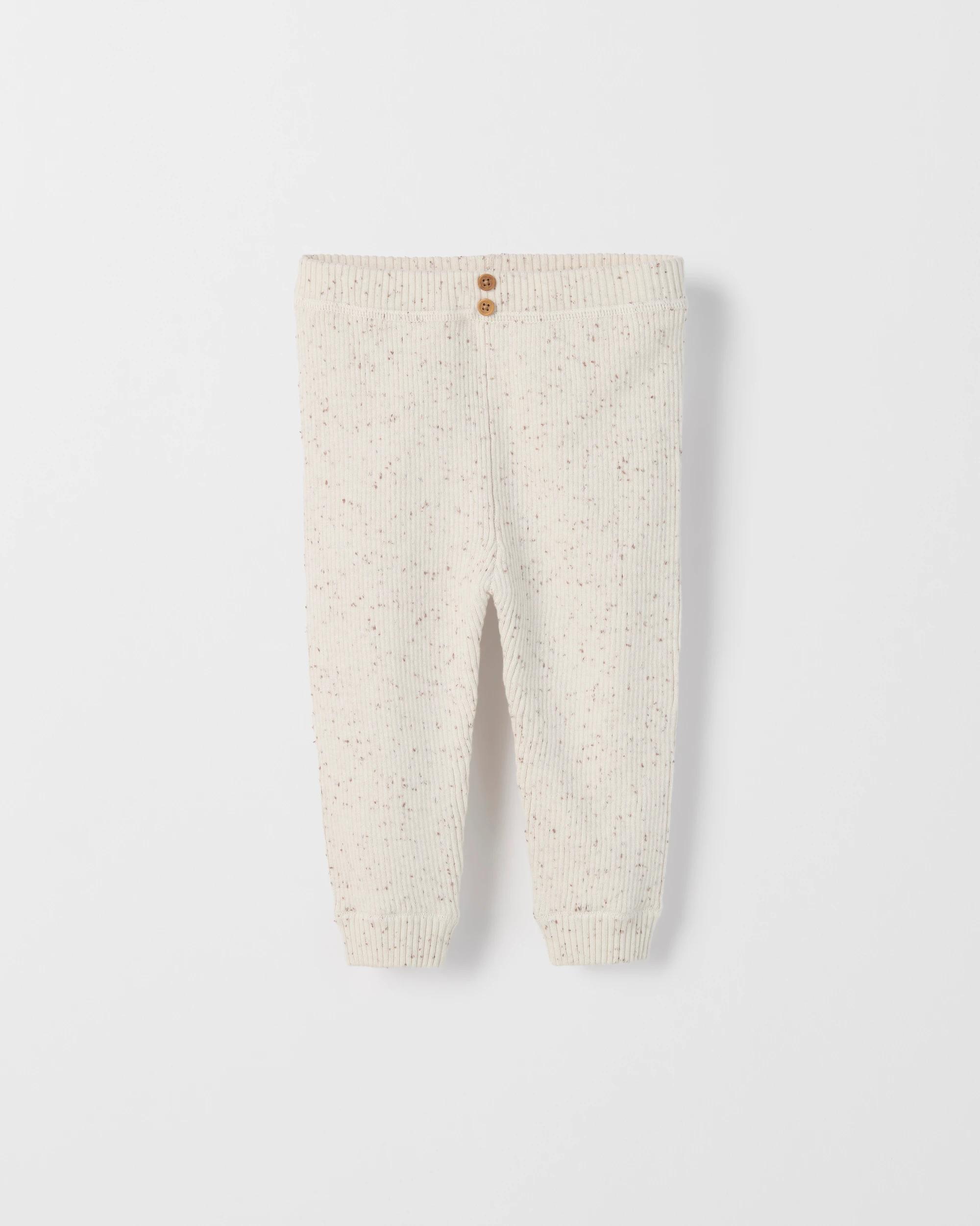 1 Target Baby Organic Cotton Rib Knit Pants NEP CREAM, 1 of 2