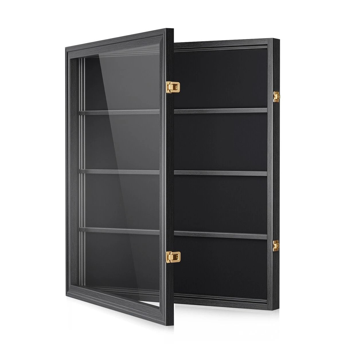 4 Ausway Graded Sports Card Display Case Lockable Wall Cabinet for Football Basketball Hockey Trading Cards, 4 of 7