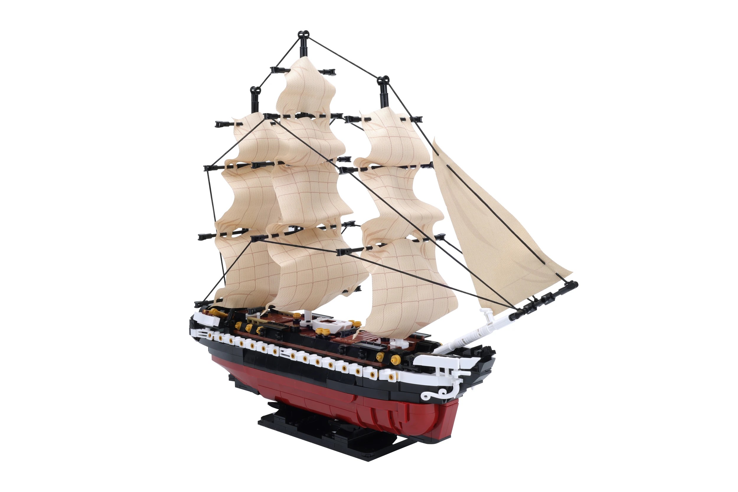 3 1125 Piece Mini Blocks Vehicle Series: Cruise Sailship, 3 of 8