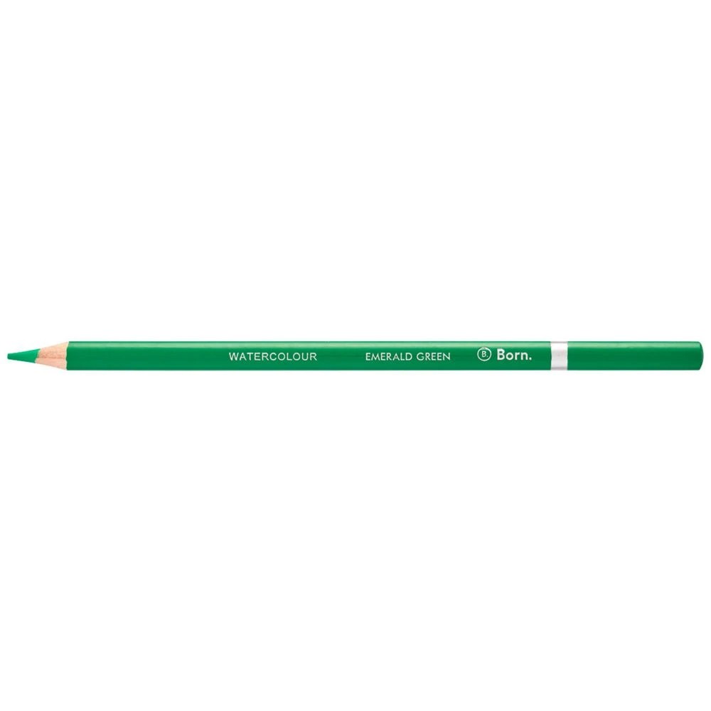 1 Born Premium Watercolour Pencil Emerald Green, 1 of 3