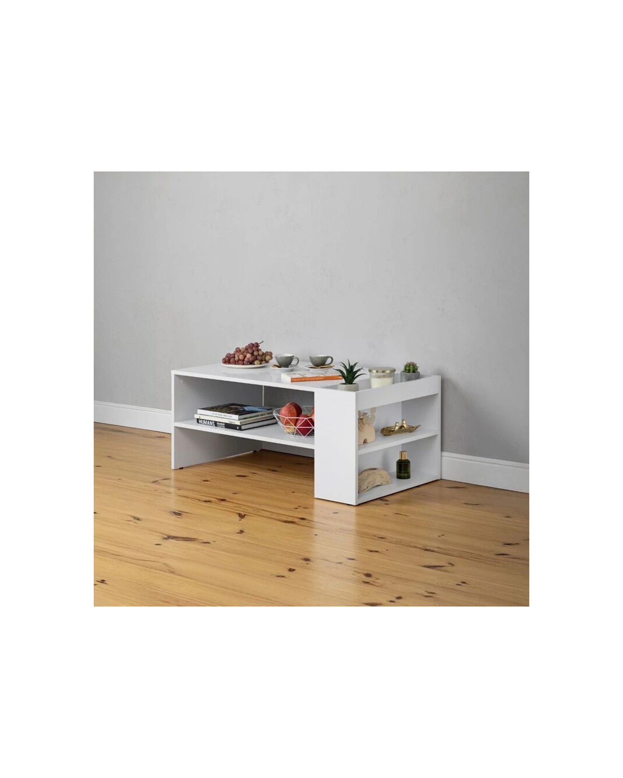 4 European Cabinetry Vienna Decorative Furniture Coffee Table - White, 4 of 5