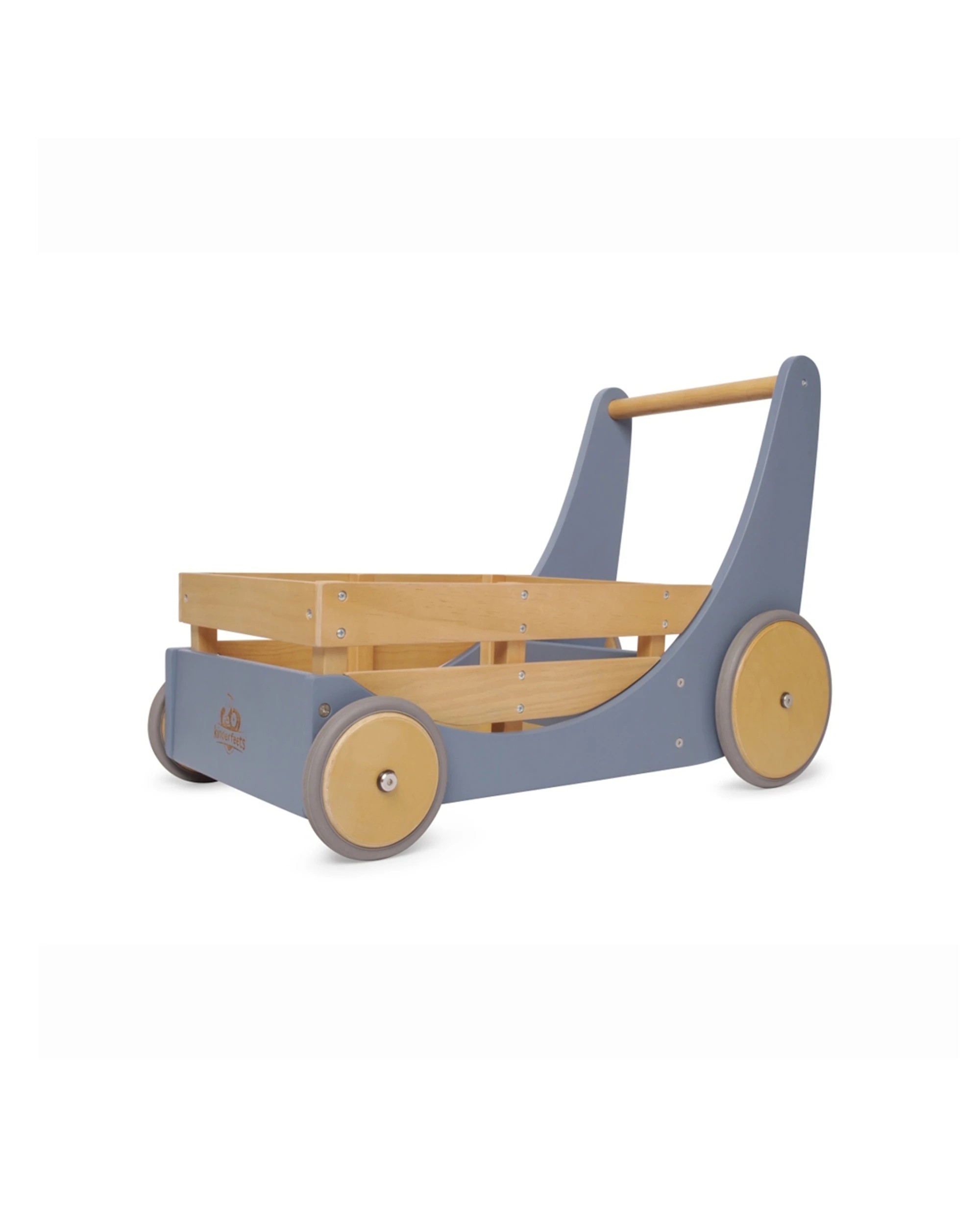 1 Kinderfeets Wooden 62cm Cargo Walker Slate Baby Toddler 12 Months Plus
 - Blue, 1 of 7
