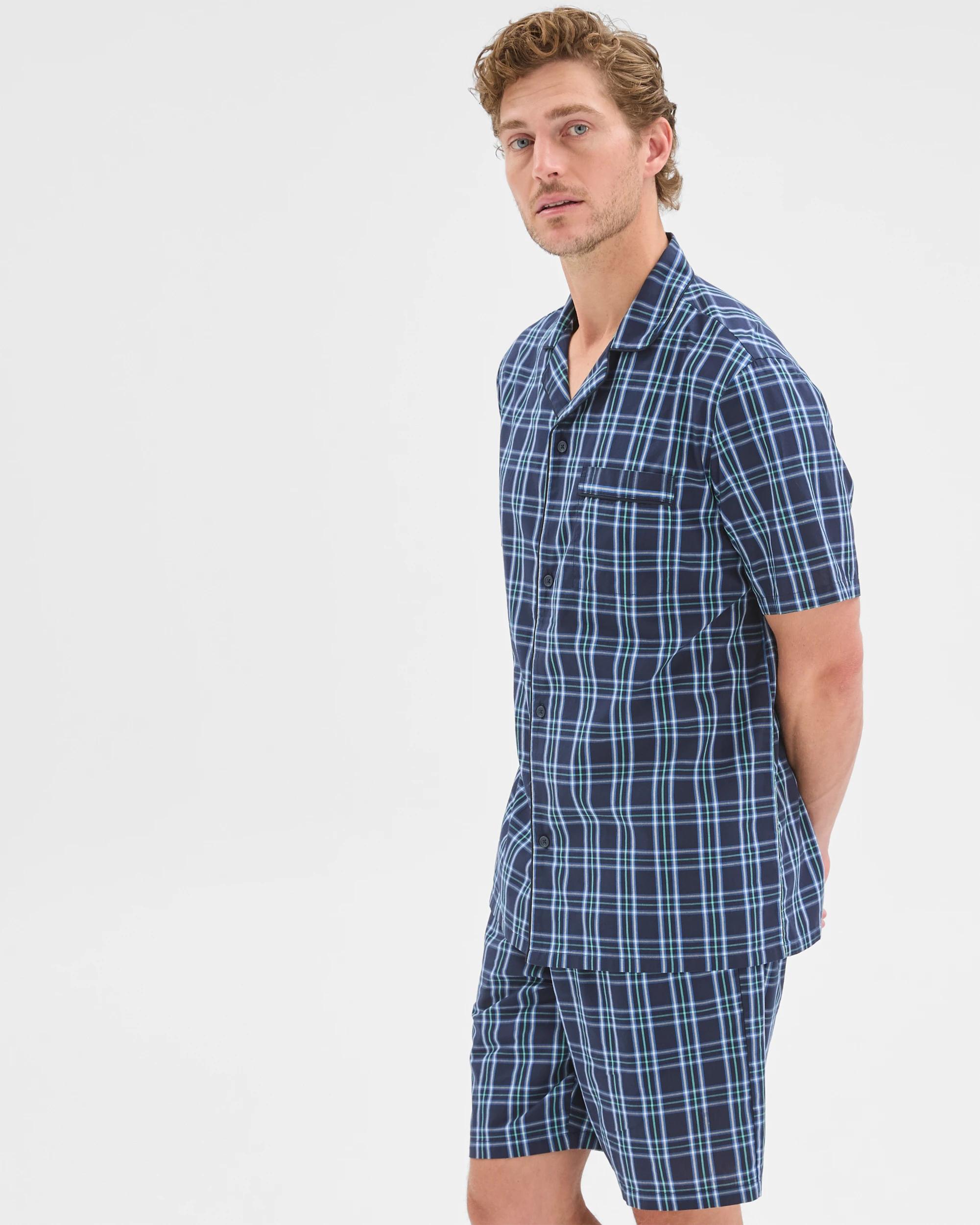 6 Maxx Woven Poplin Pyjama Set NAVY, 6 of 7