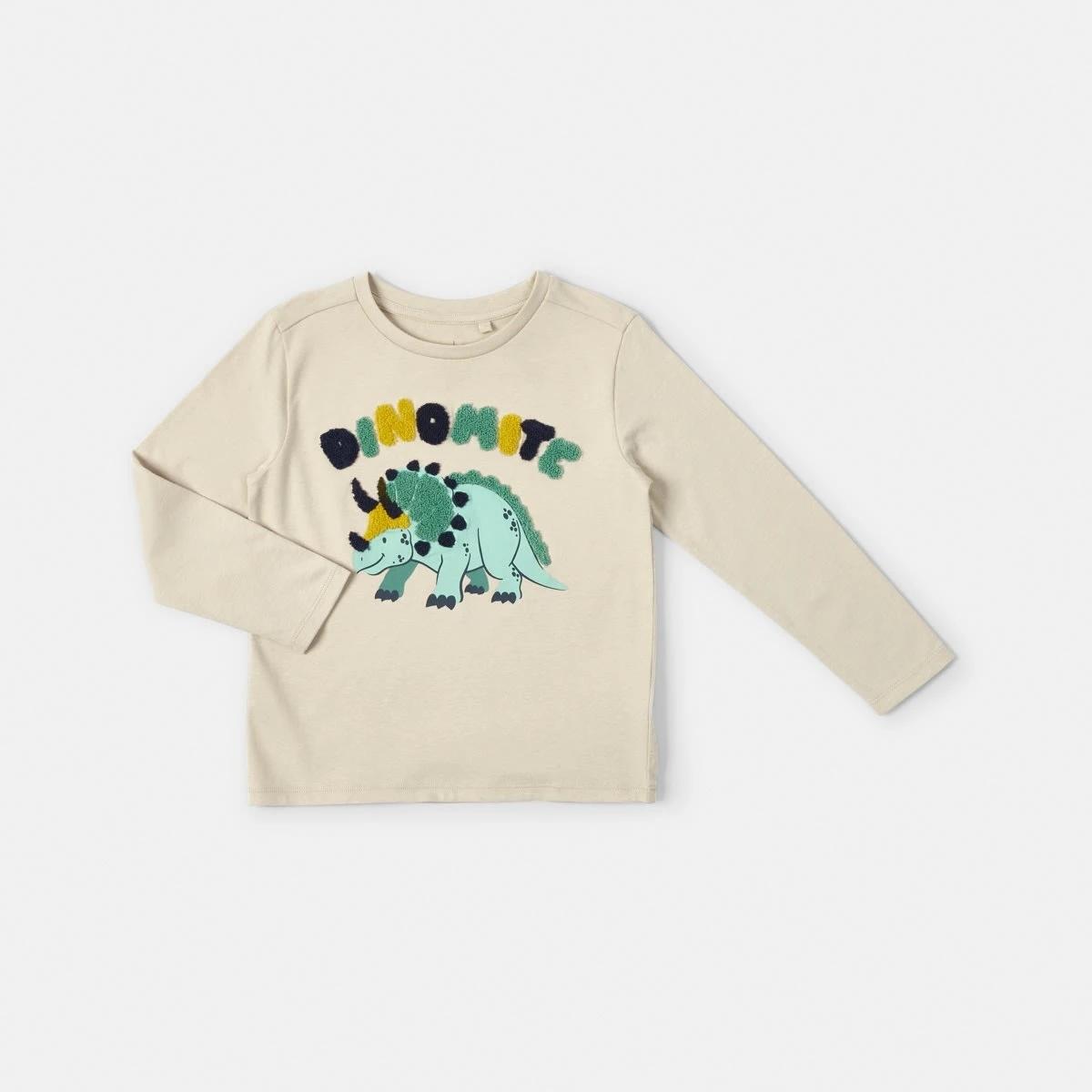 7 Long Sleeve Boucle T-shirt Bge Dino, 7 of 8