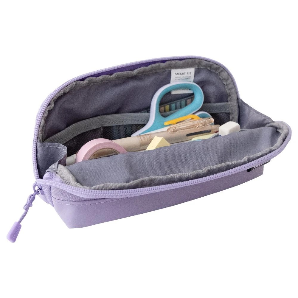 10 Smart Fit 1-Zip Wide Open Pencil Case Purple, 10 of 10