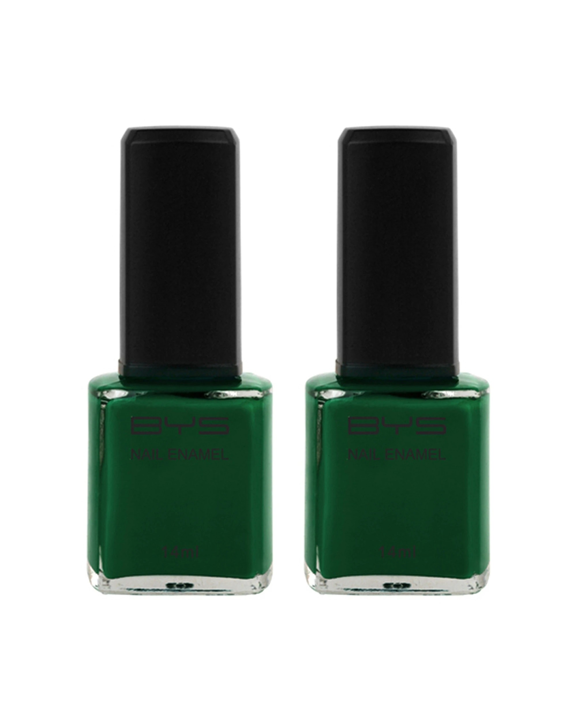 1 BYS 2PK BYS Run Forrest Nail Polish Twin Pack Long Wearing Chip Resistant 14ml - Green, 1 of 1