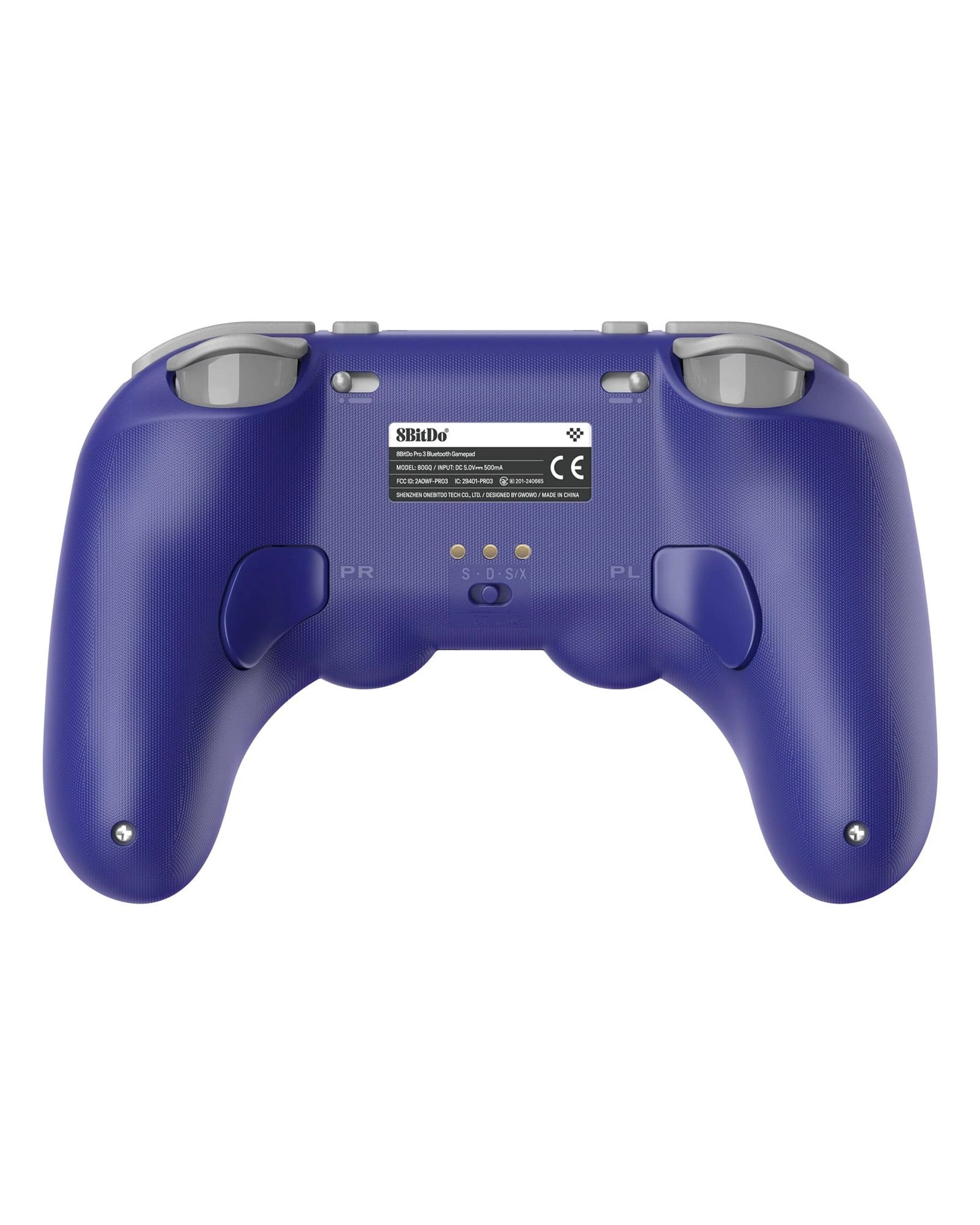 3 8BitDo Pro 3 Bluetooth Controller for Switch, Switch 2, PC, IOS and Android - Purple Edition - Grey, 3 of 10