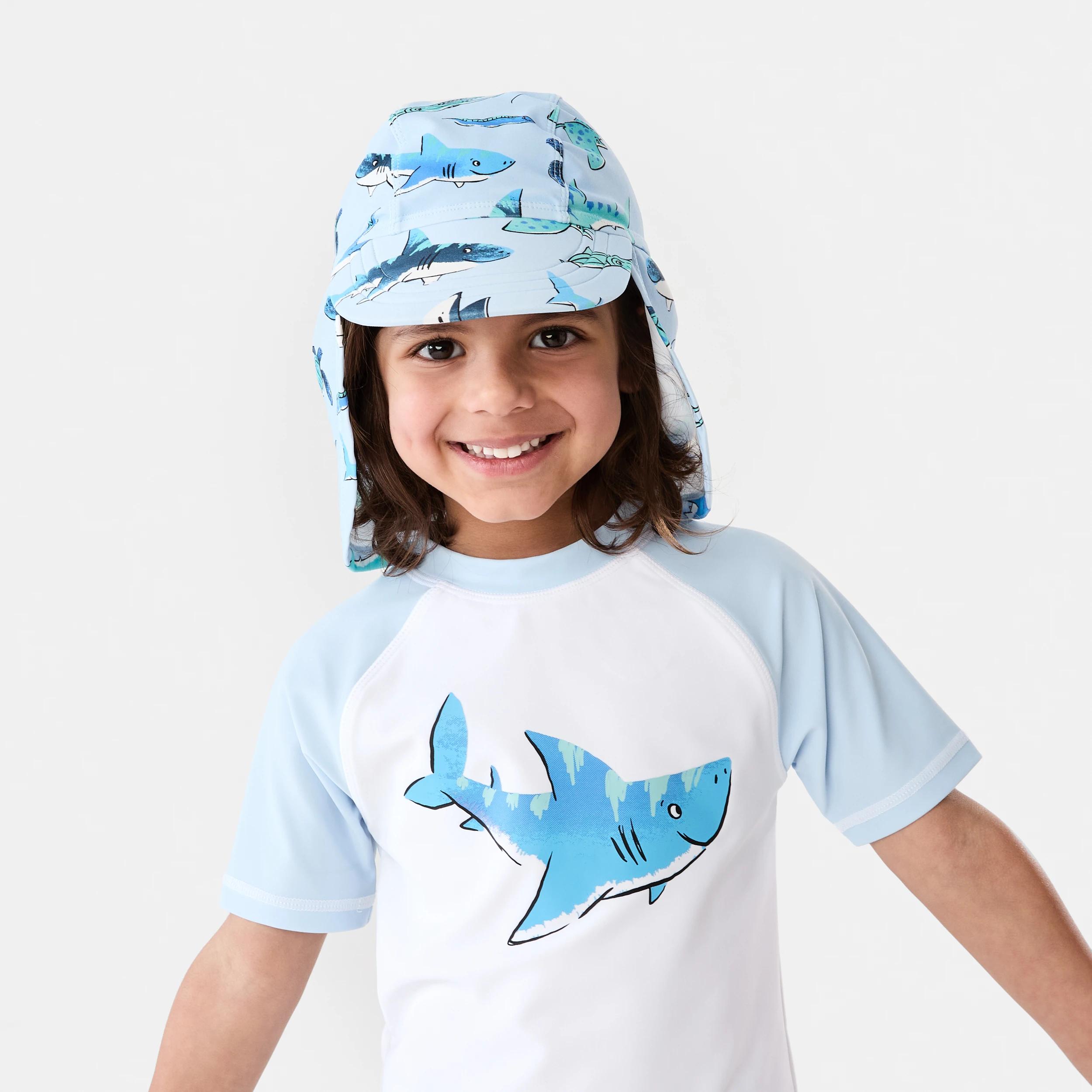 7 3 Piece Swim Set SHARK PARADE SMALL BLUE, 7 of 10