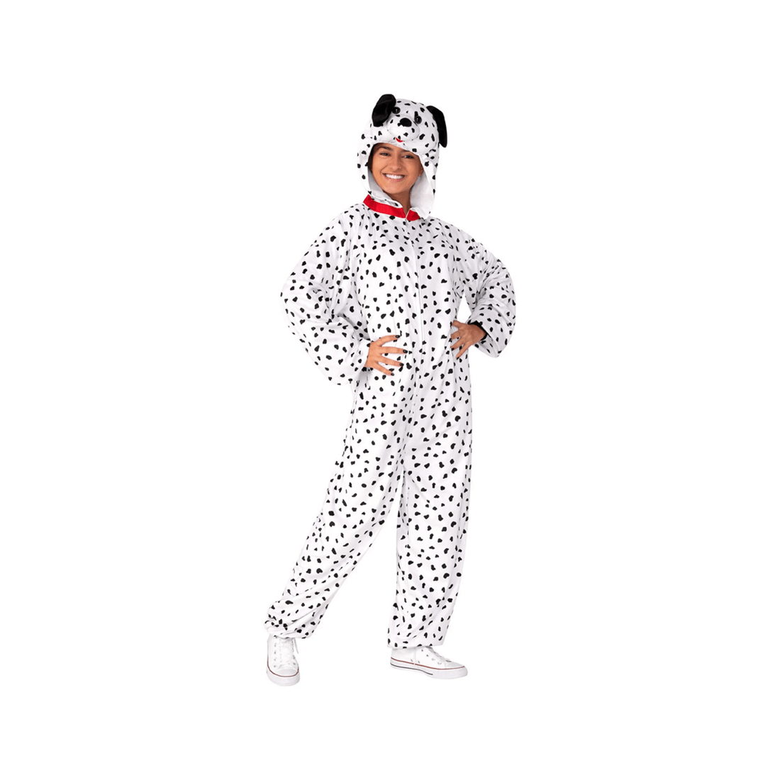 1 Rubies Dalmatian One Piece Costume Unisex Size S-m Plush Dog Outfit - Halloween Dress Up
 - White, 1 of 5