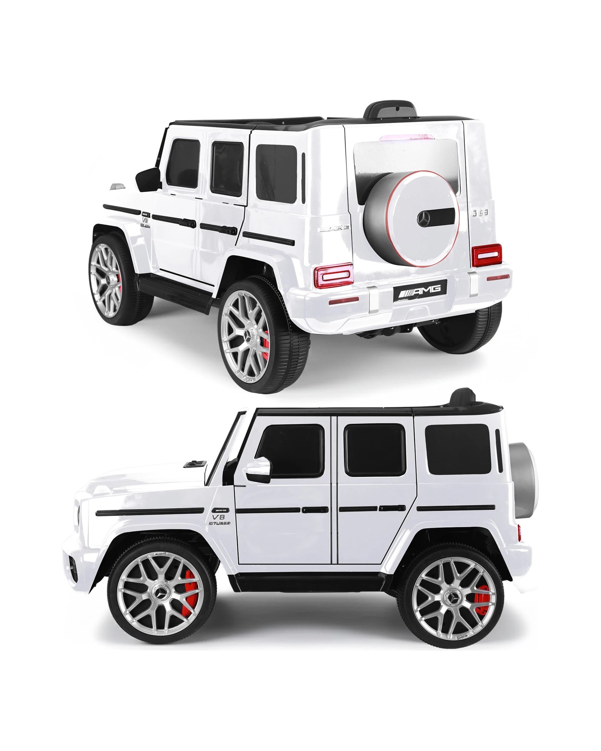 2 Kahuna Mercedes Benz AMG G63 Kids Electric Ride On Car Remote Control - White, 2 of 6