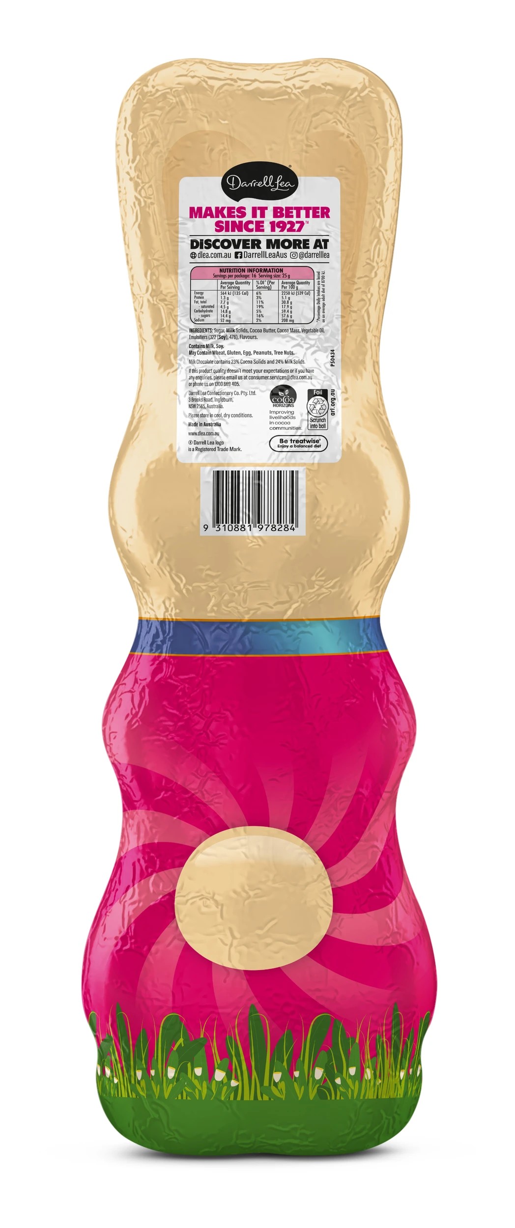 2 Darrell Lea Bunny Milk Chocolate 400g, 2 of 2