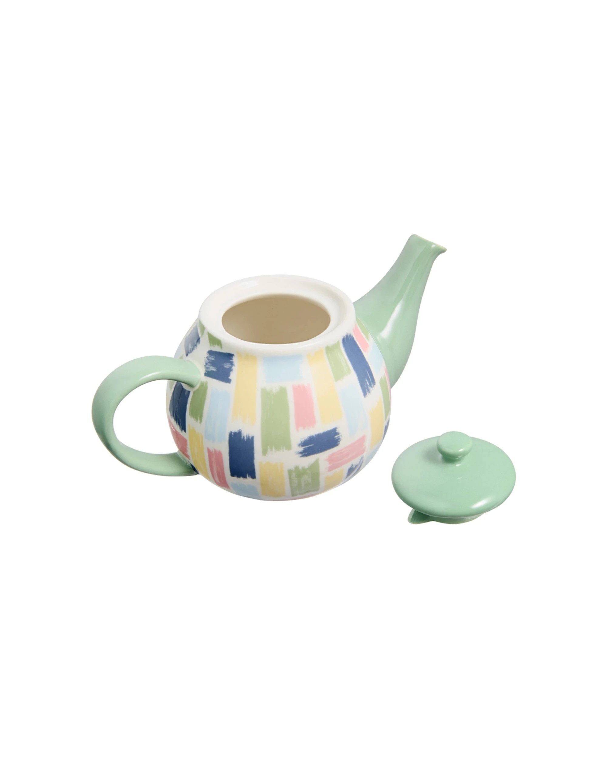 3 Maxwell & Williams Olde English Quality Porcelain Teapot 650ml Brush Stroke - Multi, 3 of 4