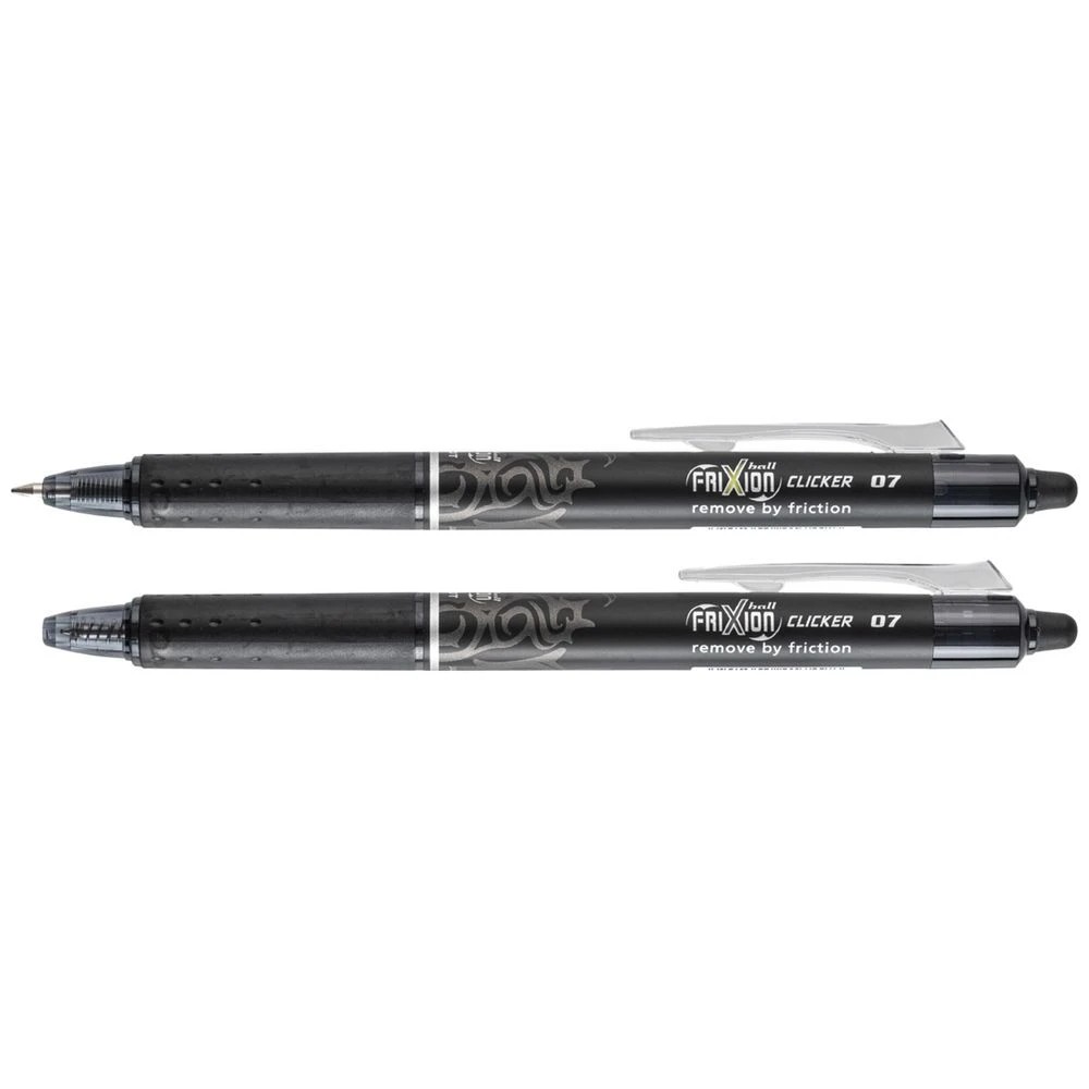 3 PILOT FriXion Clicker Erasable Gel Pen 0.7mm Black 2 Pack, 3 of 9