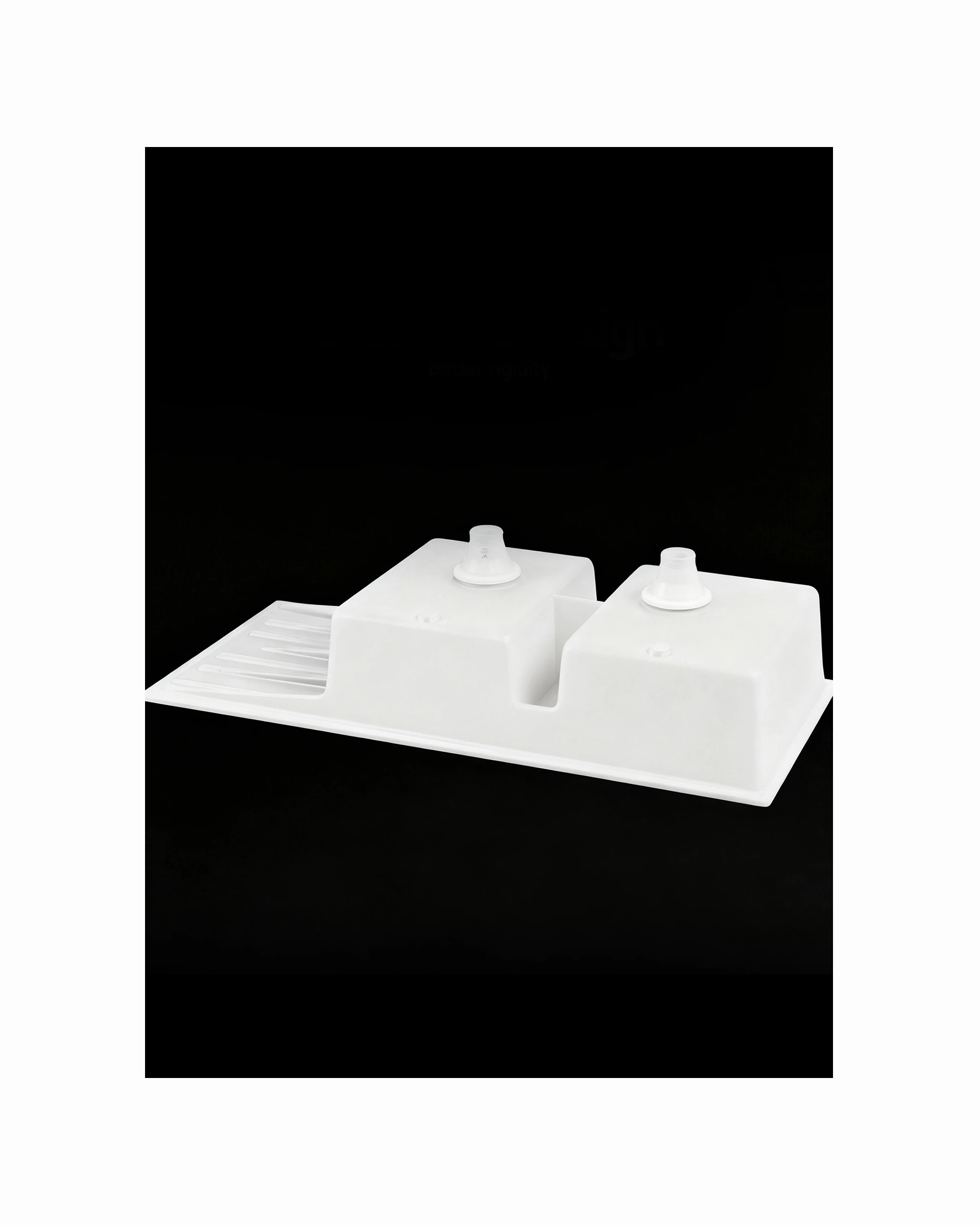 5 Cefito Kitchen Sink 116x50cm Granite Stone Sink Double Bowl - White, 5 of 6