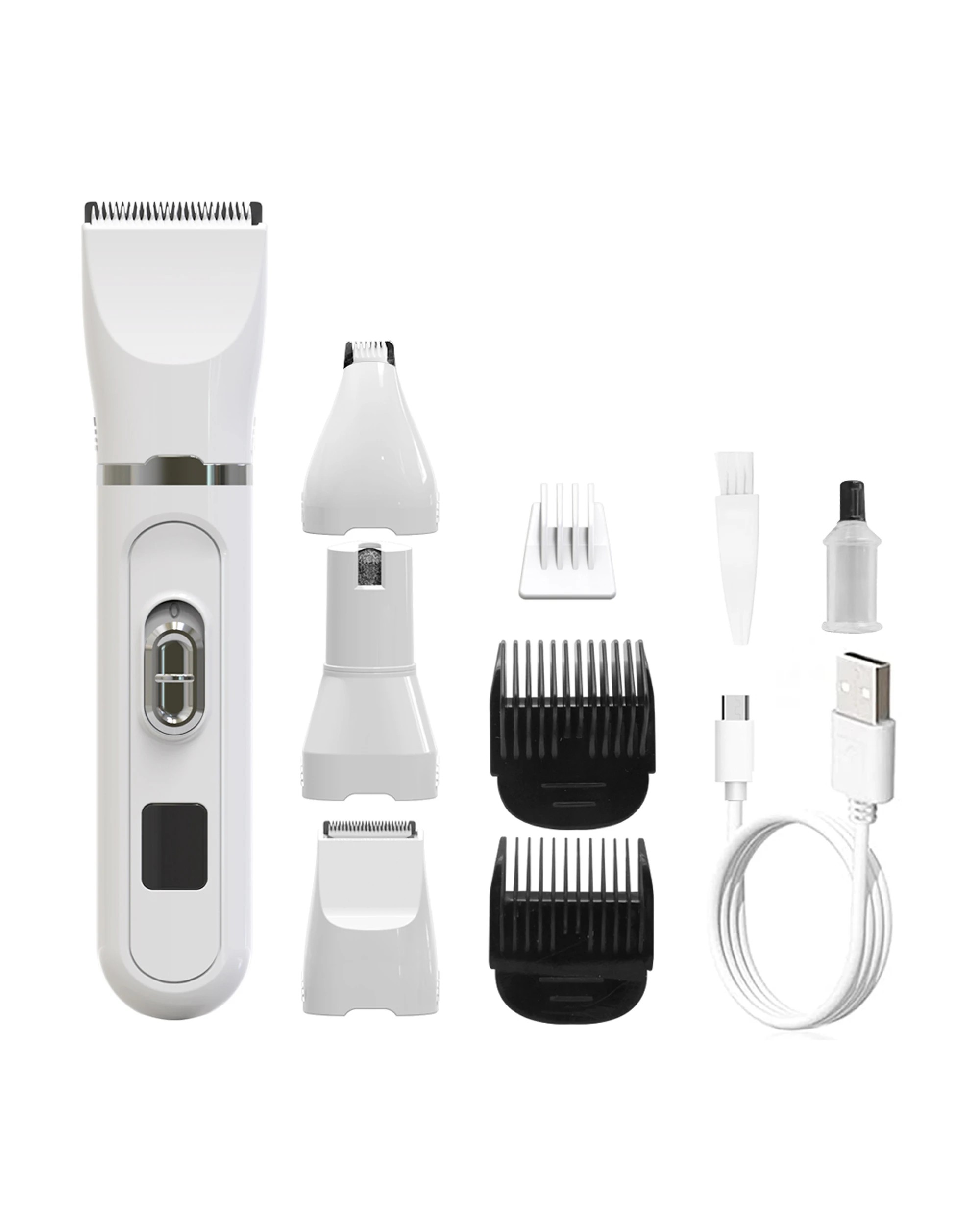 3 Rechargeable Pet Clipper Grooming Kit Electric Trimmer 3-9mm Comb USB Charge Nail Care, 3 of 3