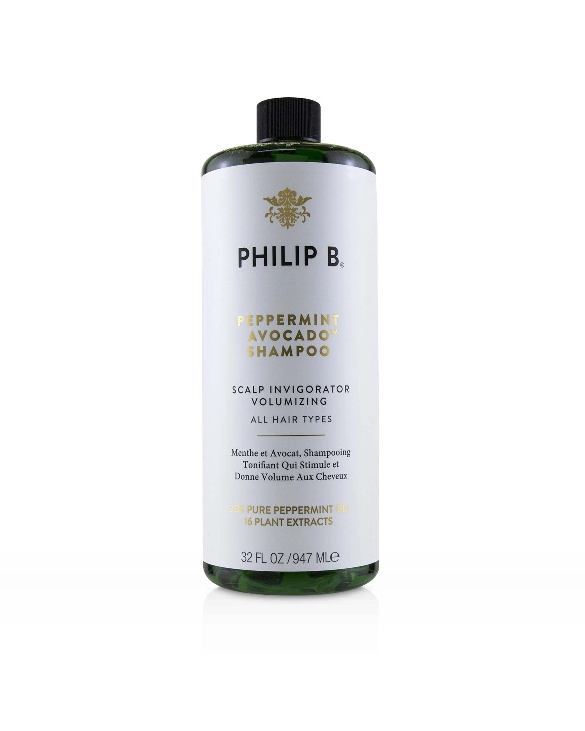 1 Philip B Peppermint Avocado Shampoo (Scalp Invigorator Volumizing - All Hair Types)  947ml/32oz, 1 of 4