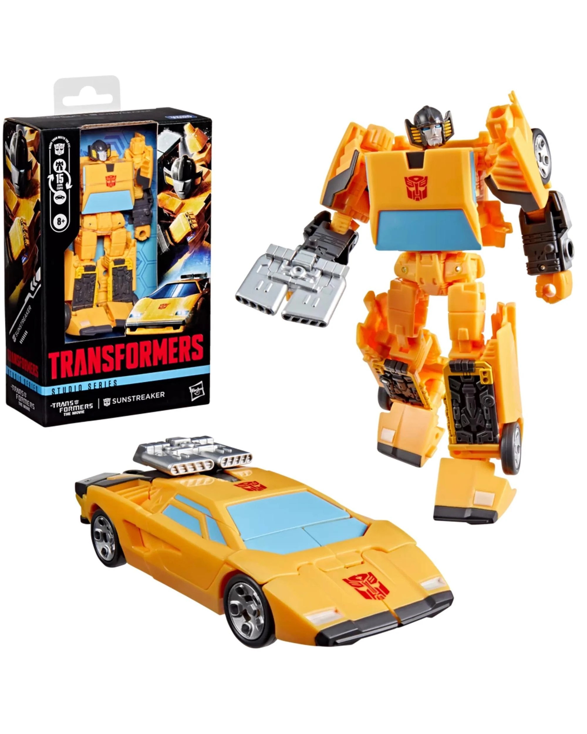 1 Transformers Studio Series The Transformers: The Movie Deluxe Class Sunstreaker Action Figure, 1 of 1