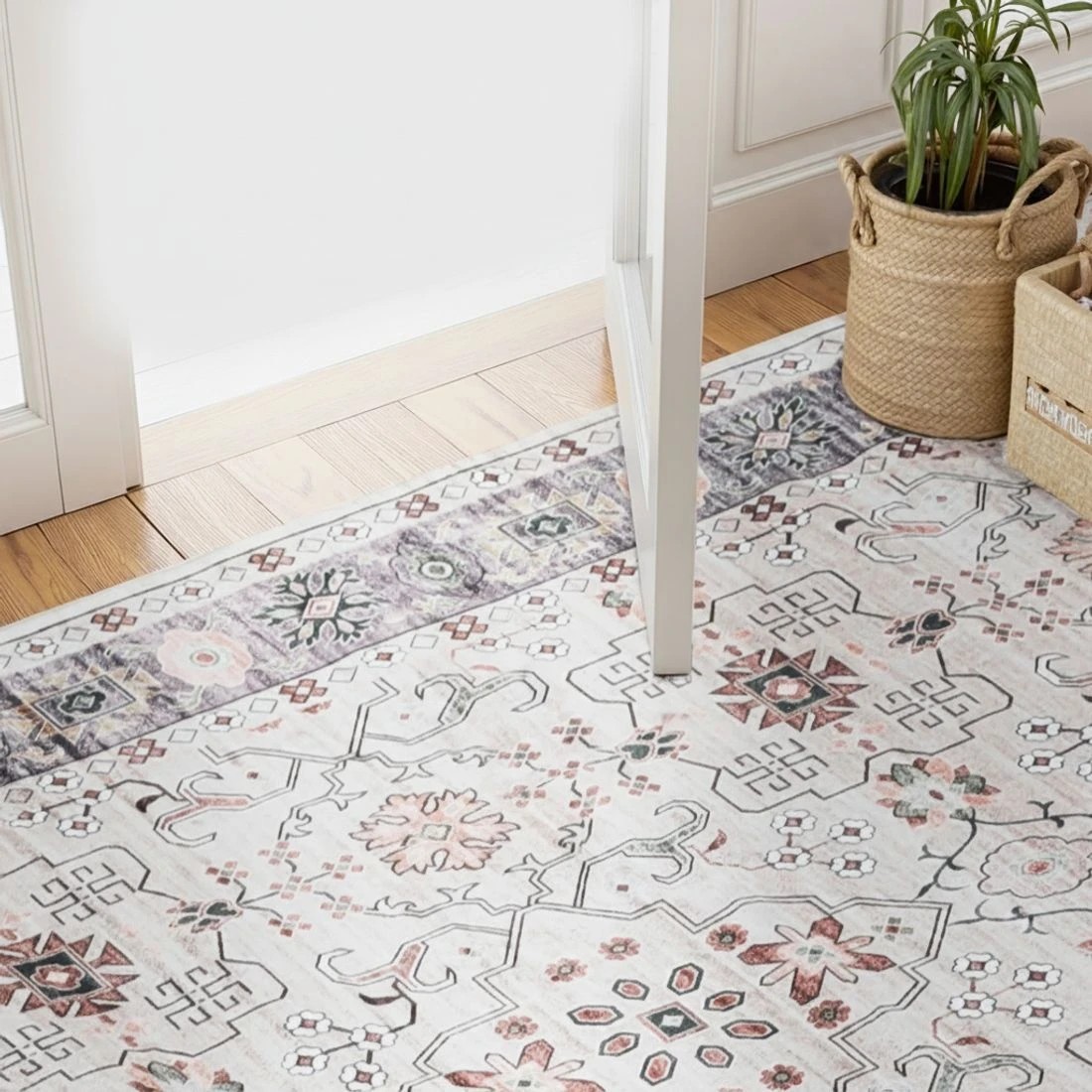 5 Artiss Washable Floor Rug 200x290cm Large Area Rug Modern Living Room - Beige, 5 of 9