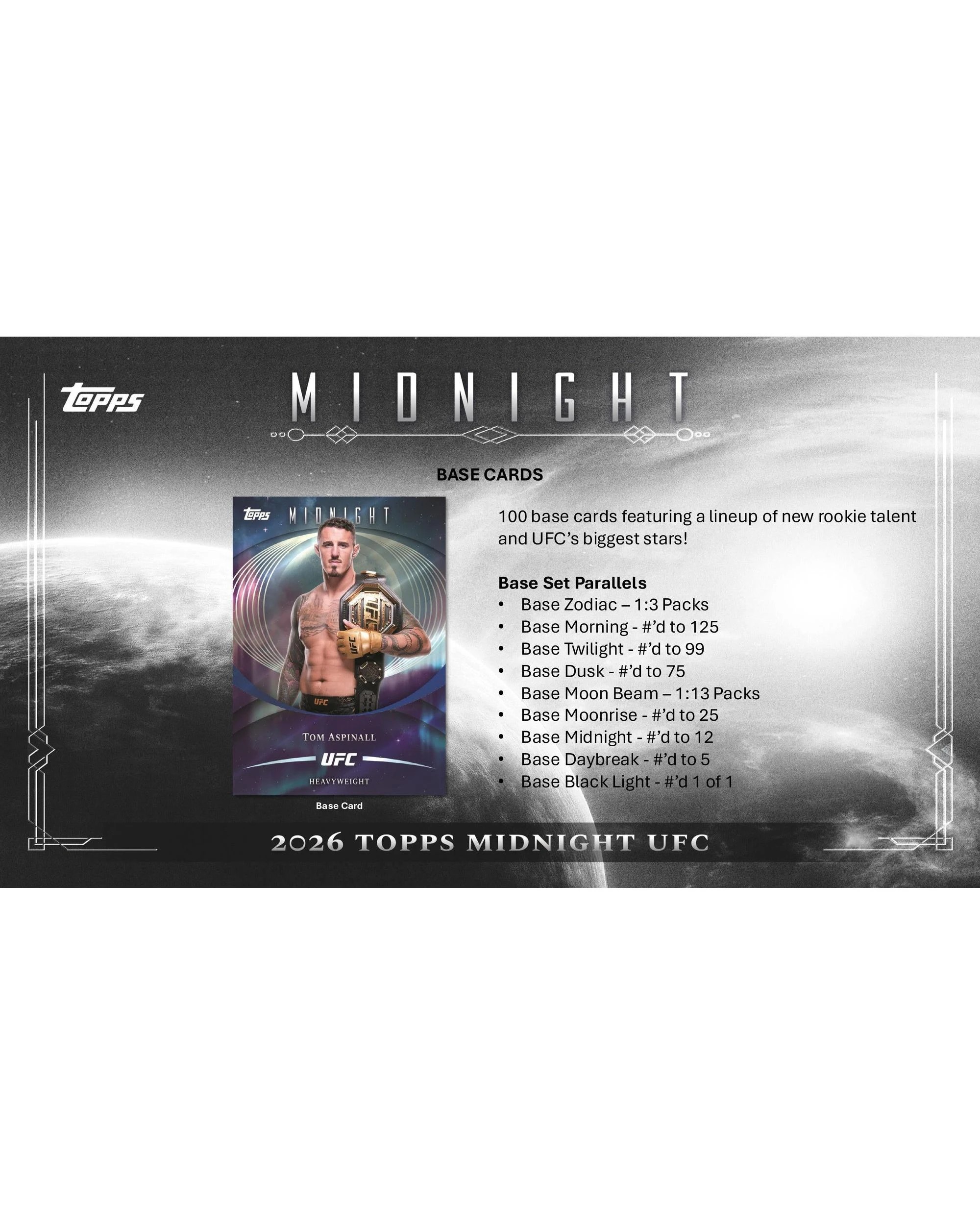 3 Topps 2026 Midnight UFC Hobby Box, 3 of 9