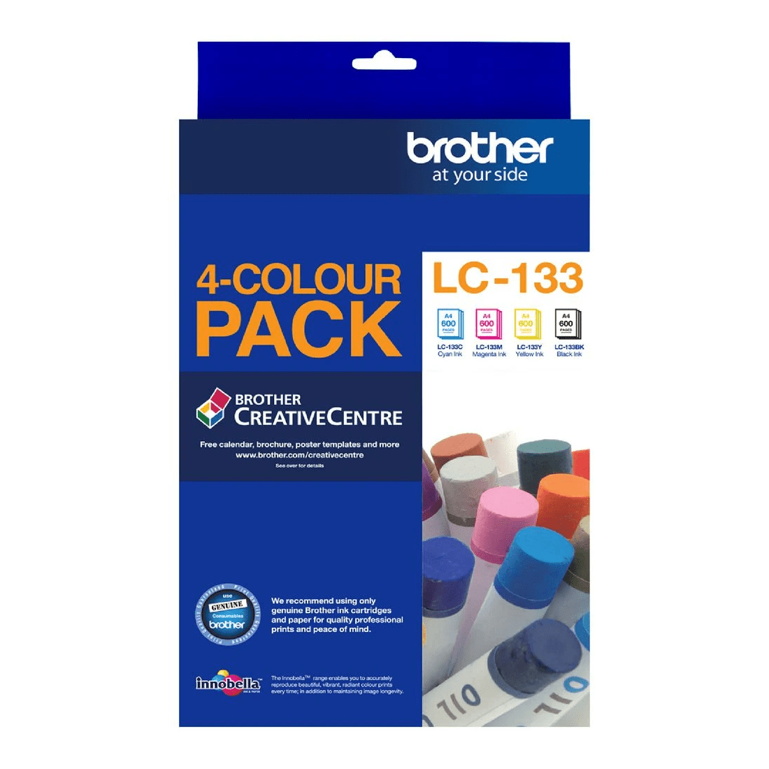 1 Brother LC 133 Ink Cartridges 4 Colour Value Pack, 1 of 7
