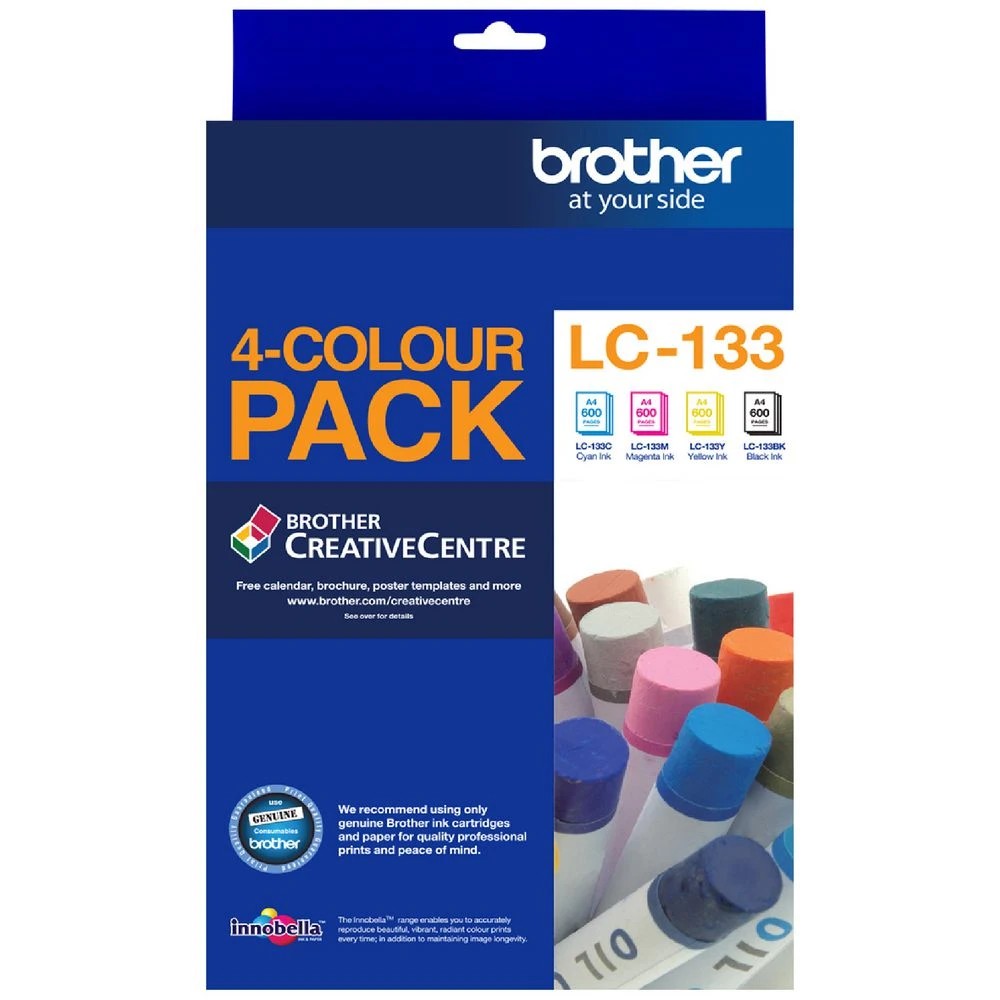1 Brother LC 133 Ink Cartridges 4 Colour Value Pack, 1 of 7
