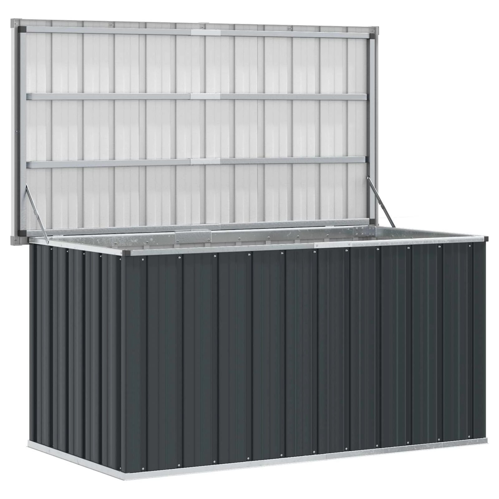 5 Vidaxl Storage Box Garden Cushion Box - Grey, 5 of 10