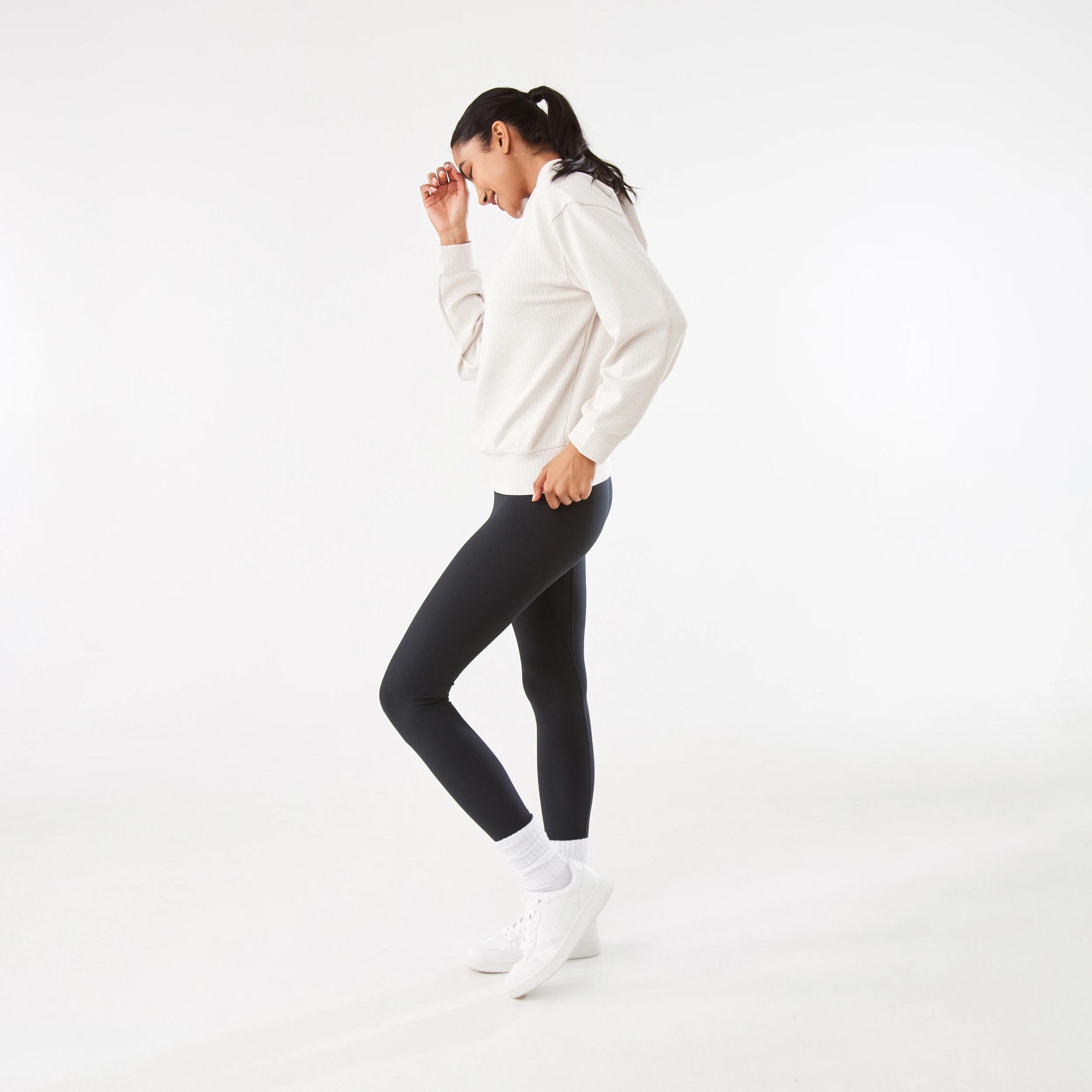 3 Active Womens Rib Leggings SHADE NAVY, 3 of 5