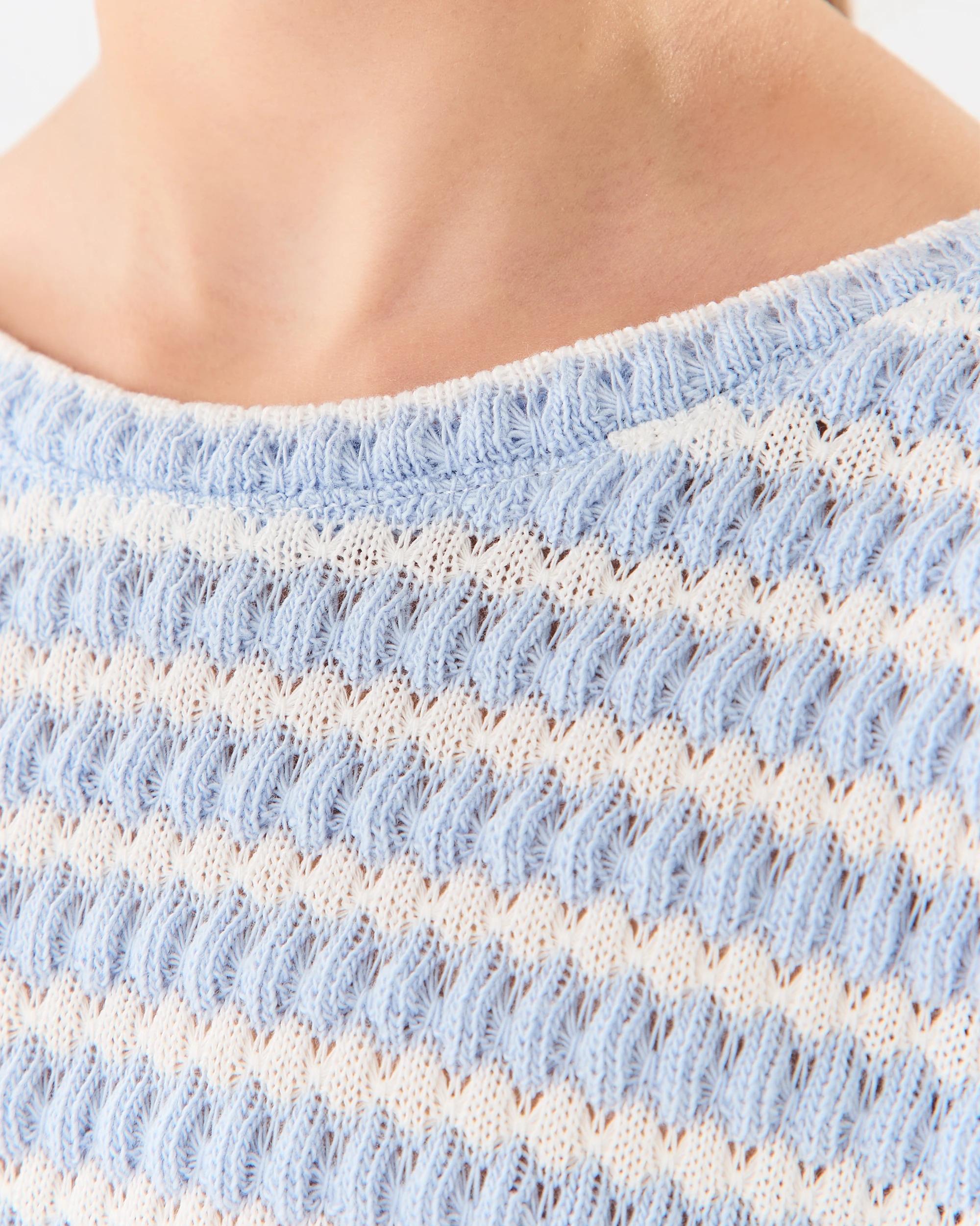 4 Crochet Set Blu Stripe, 4 of 7