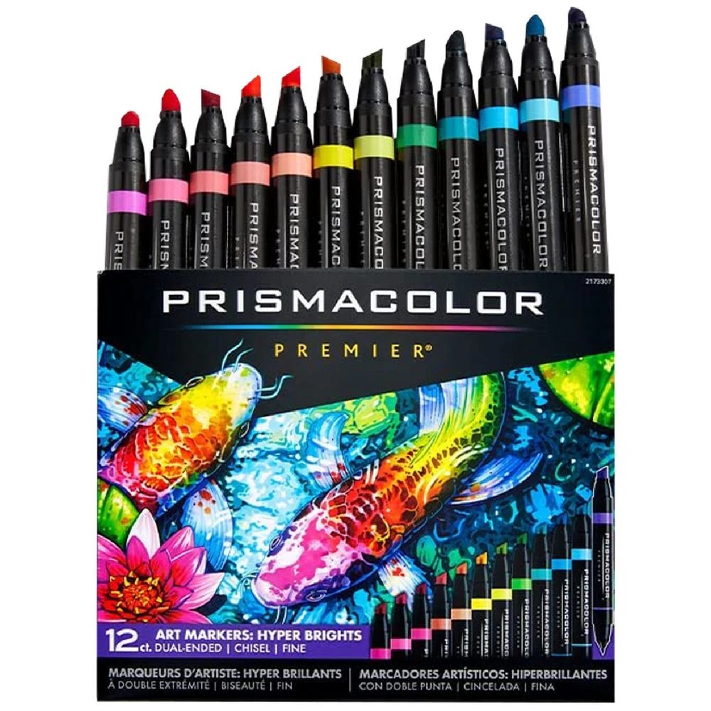 3 Prismacolor Art Markers Hyper Bright 12 Pack, 3 of 6