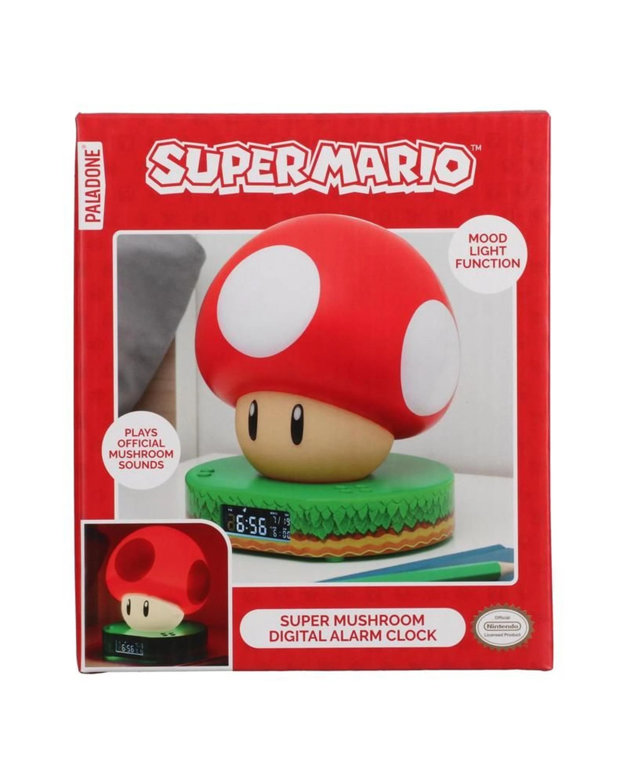4 Super Mario Mushroom Digital Alarm Clock, 4 of 4