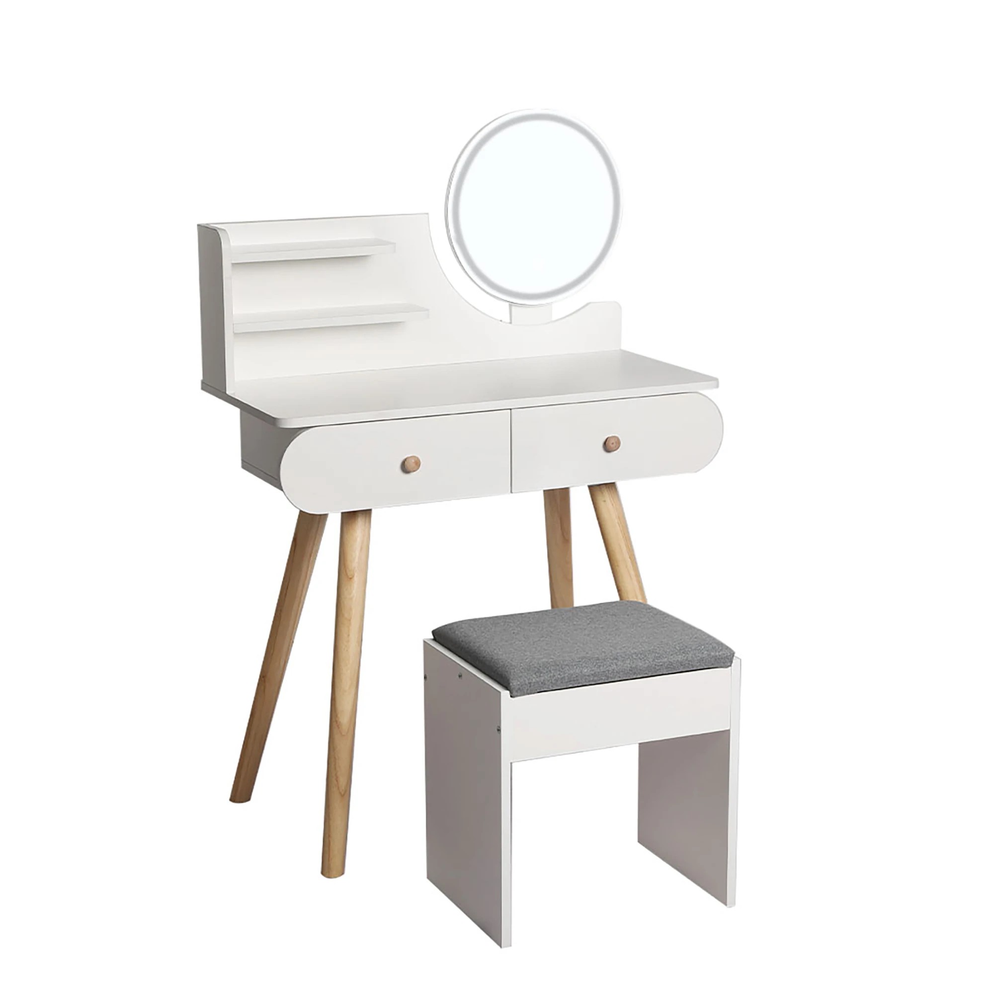 1 Levede Led Mirrordressing Table Set, 1 of 7