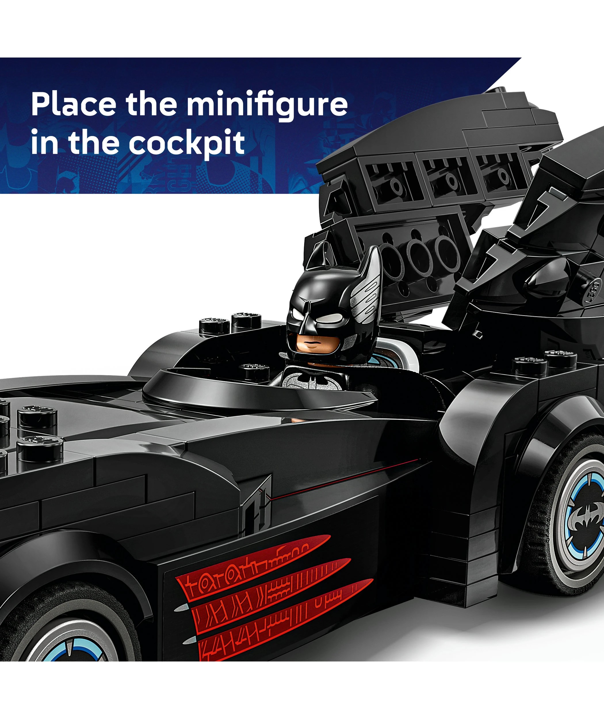 4 LEGO Super Heroes Batman & Robin Batmobile 76333, 4 of 10