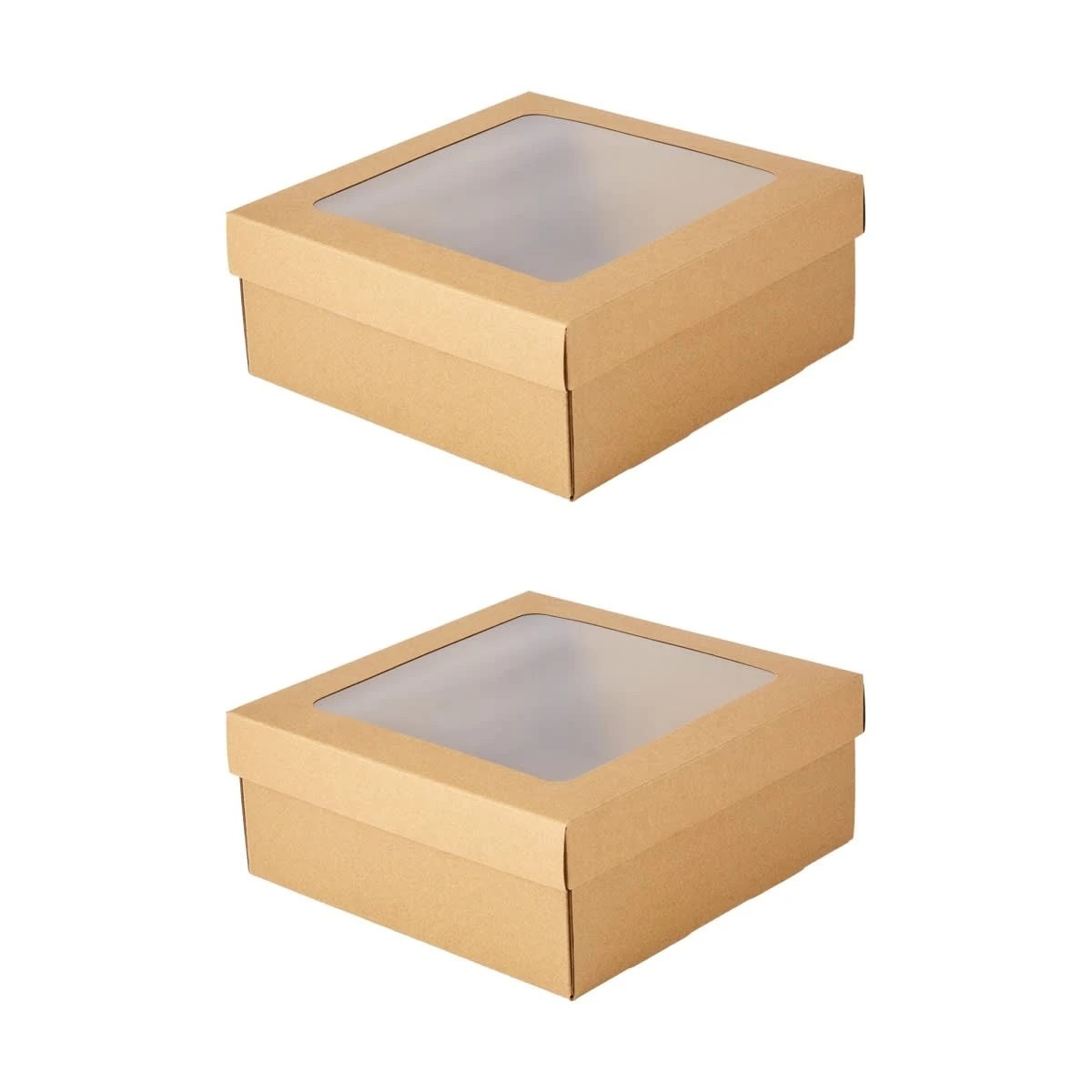 2 2 Pack Medium Square Grazing Boxes with Lids, 2 of 8