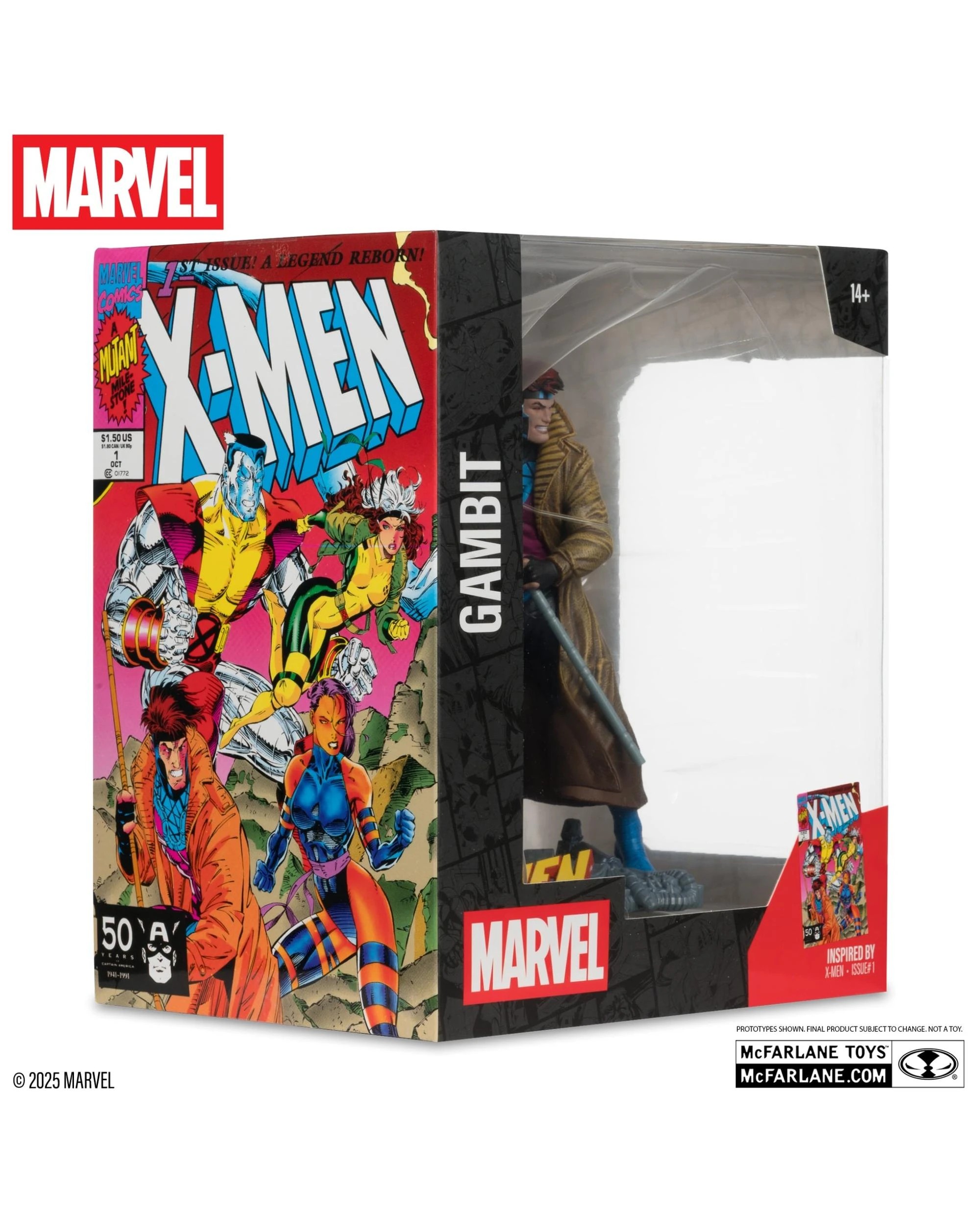 4 Marvel Collection X-Men #1 Gambit 1:10 Scale Figure, 4 of 5
