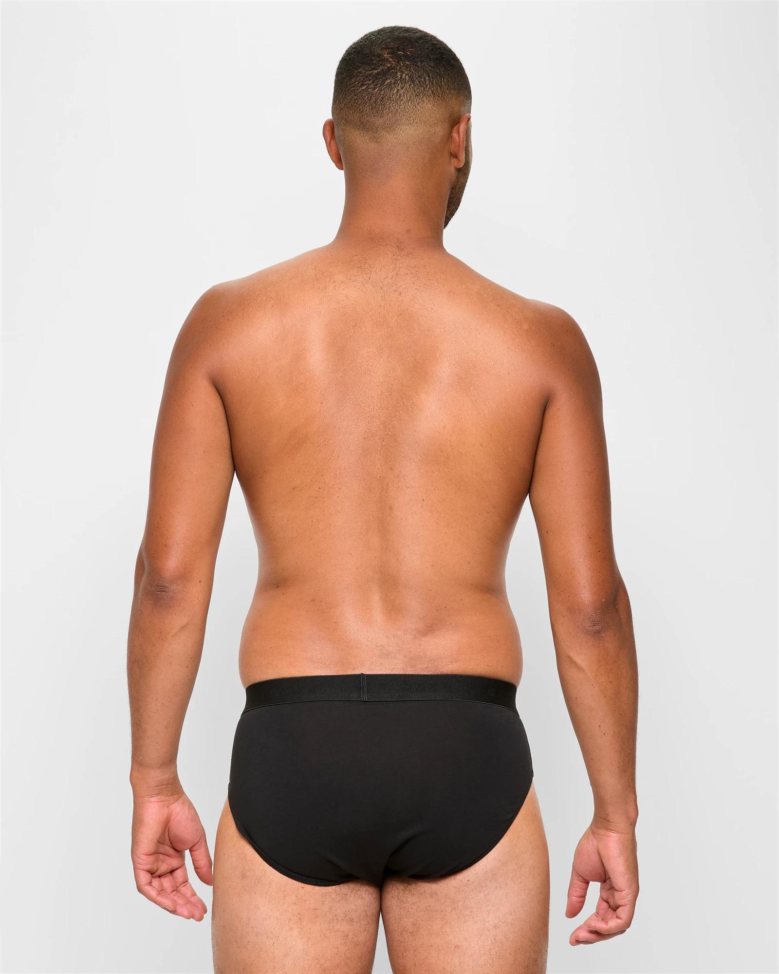 3 Australian Cotton Blend 5 Pack Hipster Briefs - Maxx GREYS, 3 of 4