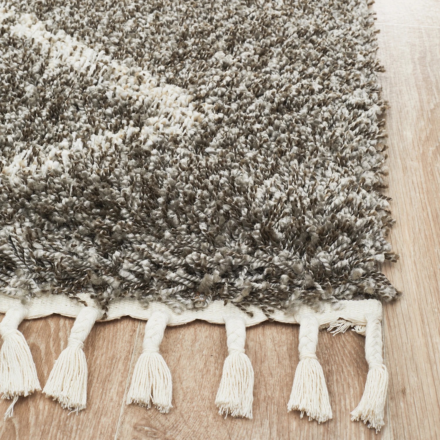 4 Common Ground Rugs Amber 11 400x300cm - Extra Extra Large Power Loomed Shag Rug - Silver, 4 of 7