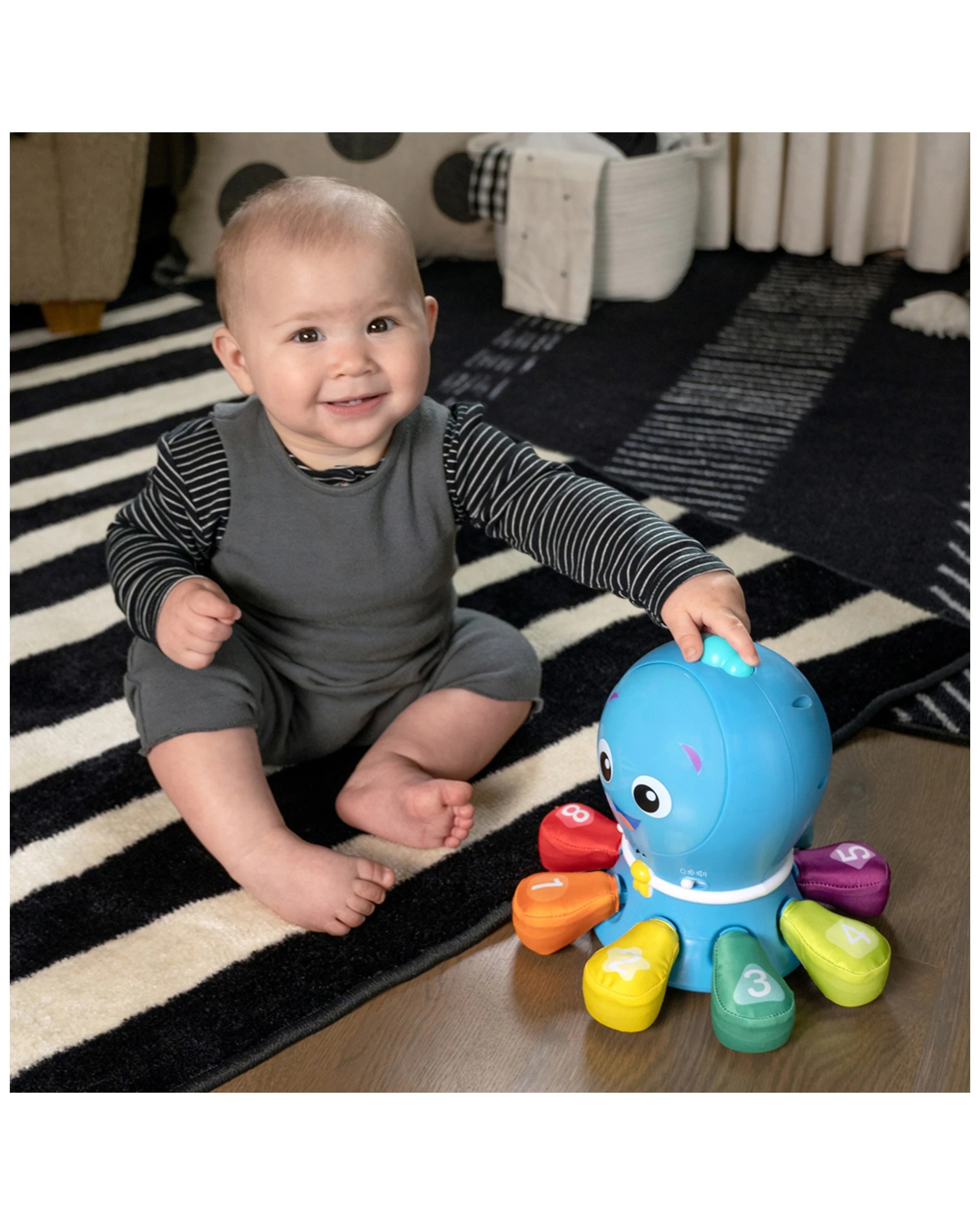3 Baby Einstein Go Opus Go 4-in-1 Crawl And Chase Baby Toy 3m Plus 75cm Wide - Blue, 3 of 4