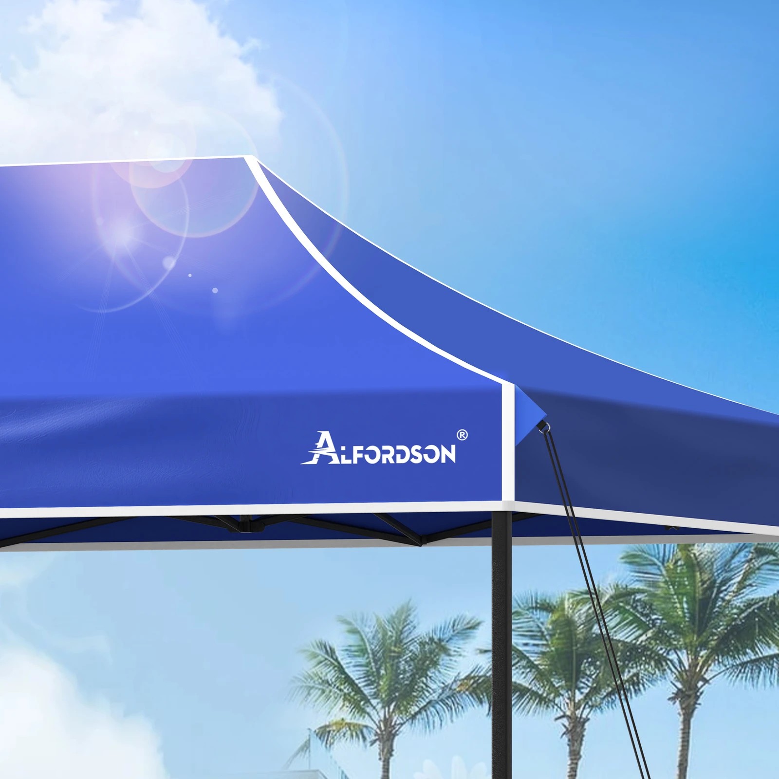 5 Alfordson Gazebo 6x3m Pop Up Marquee 600D Oxford Folding Outdoor Tent - Blue, 5 of 10