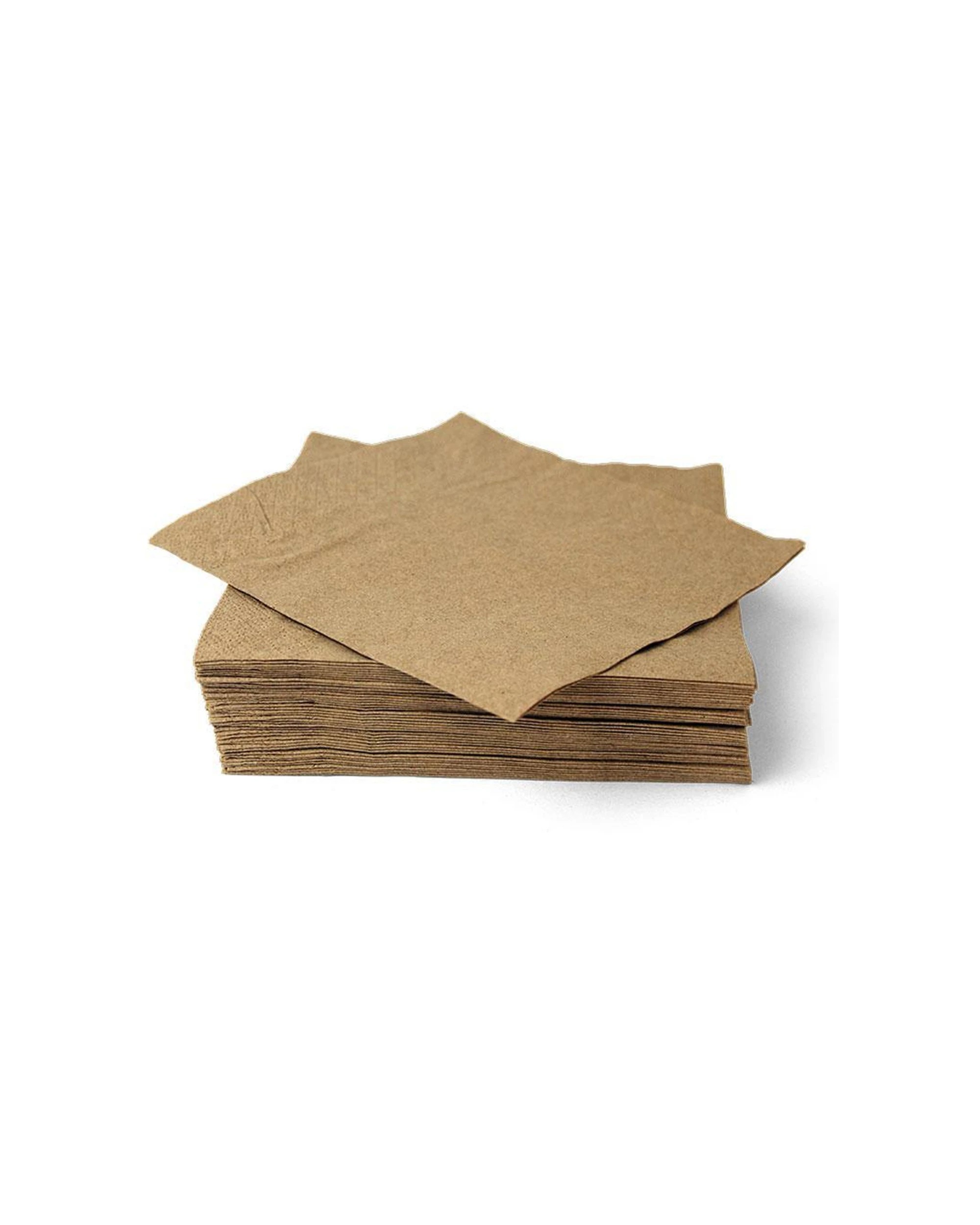 1 50pc Eco Soulife Compostable Recycled Paper Napkins For Dinner/wedding/party
 - Natural, 1 of 3