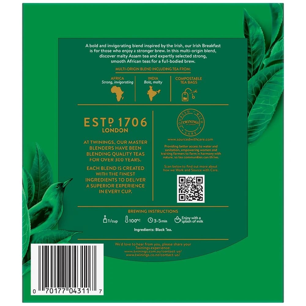 3 Twinings Irish Breakfast Tea Bags 100 Pack, 3 of 3