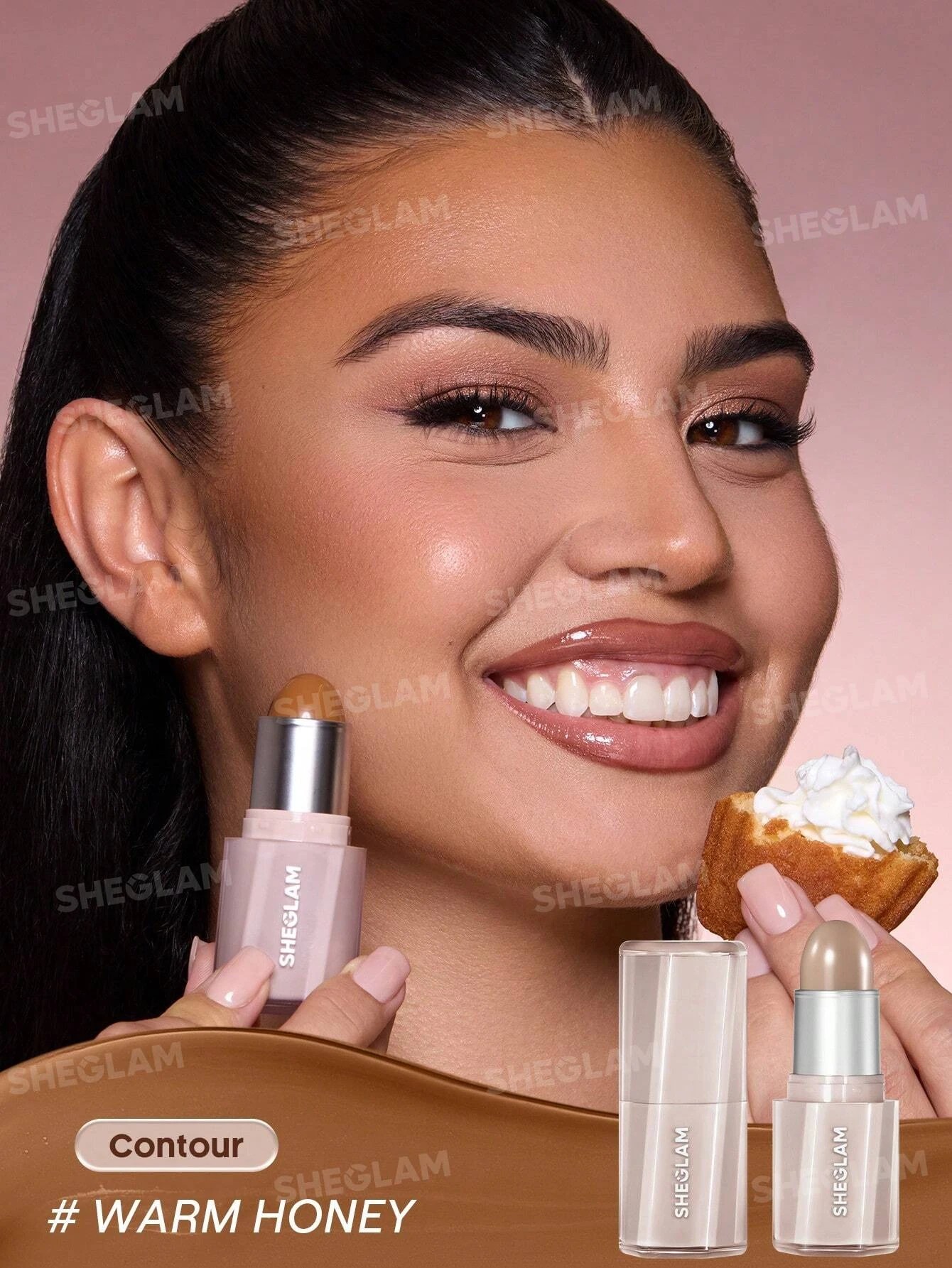2 SHEGLAM Buttery Buff Contour & Bronzer Stick - Warm Honey, 2 of 8