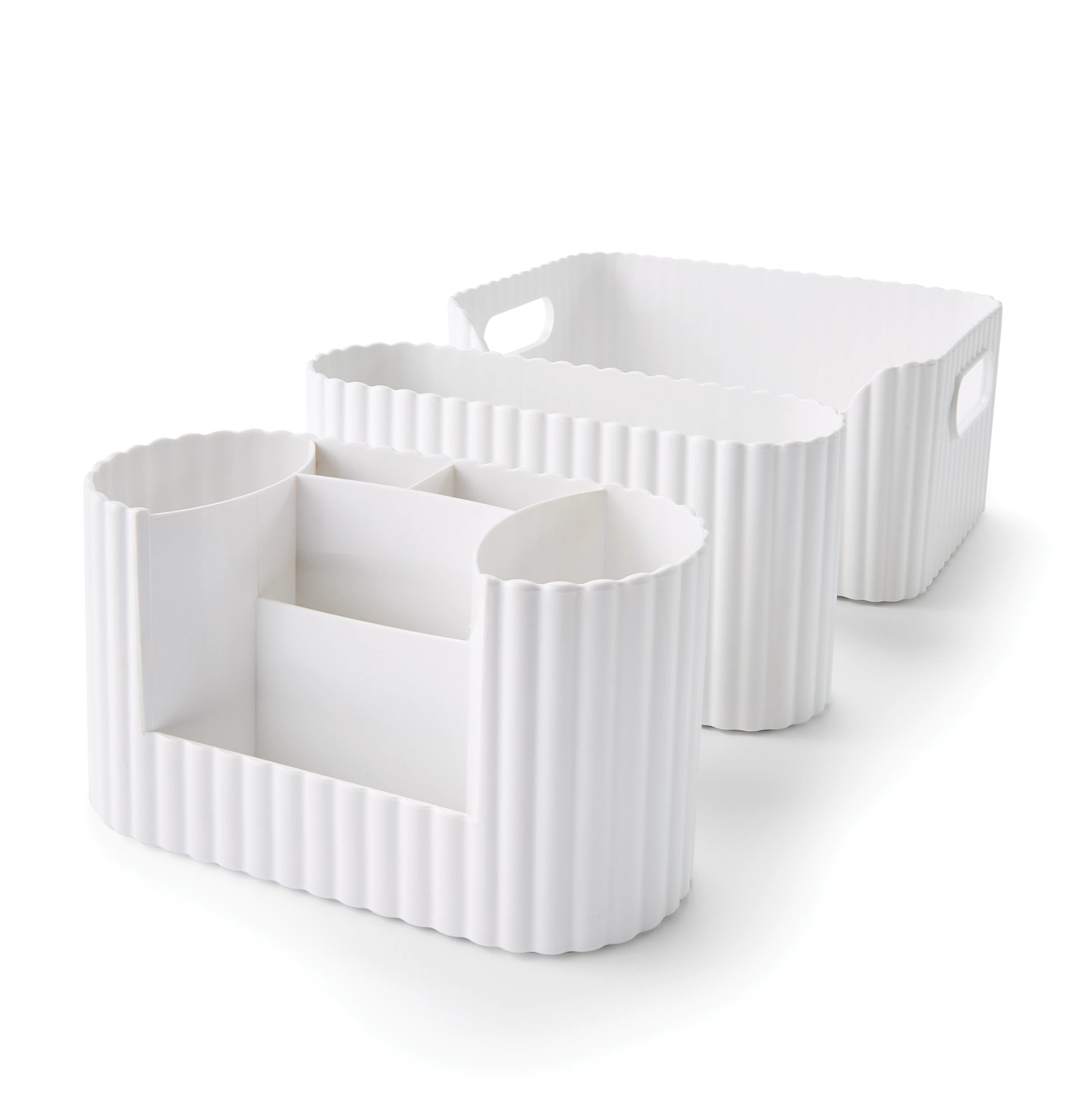 2 3 Piece Ribbed Drawer Set, 2 of 8