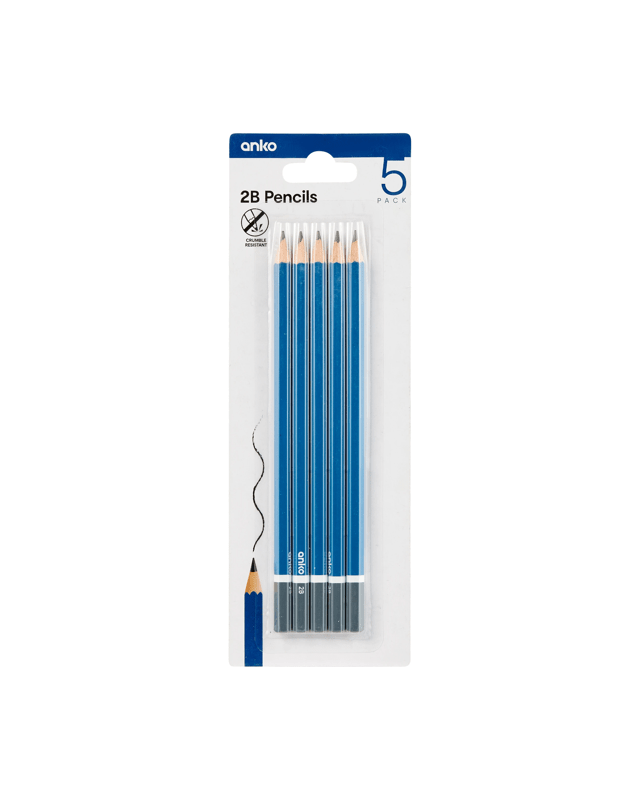 5 Pack 2B Pen