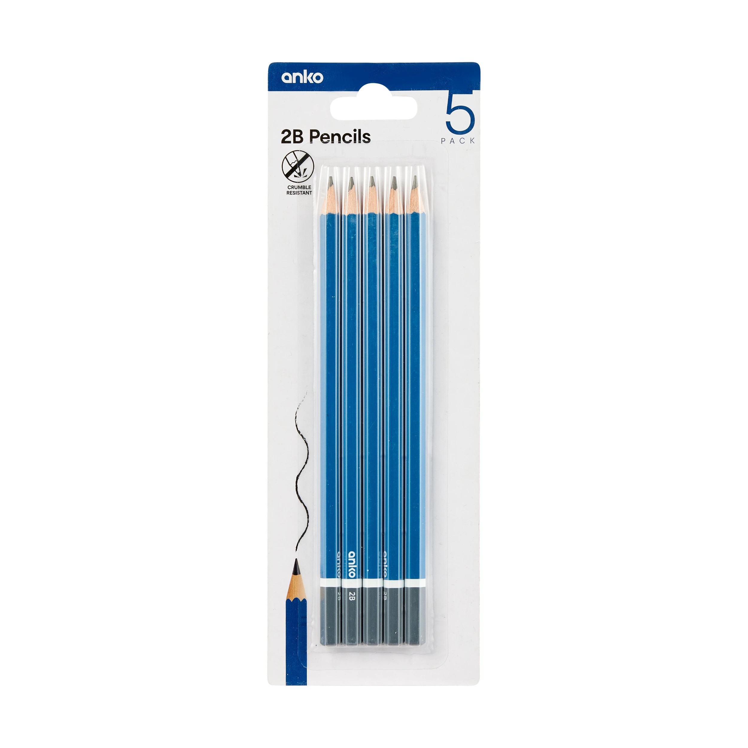 1 5 Pack 2B Pencils, 1 of 4