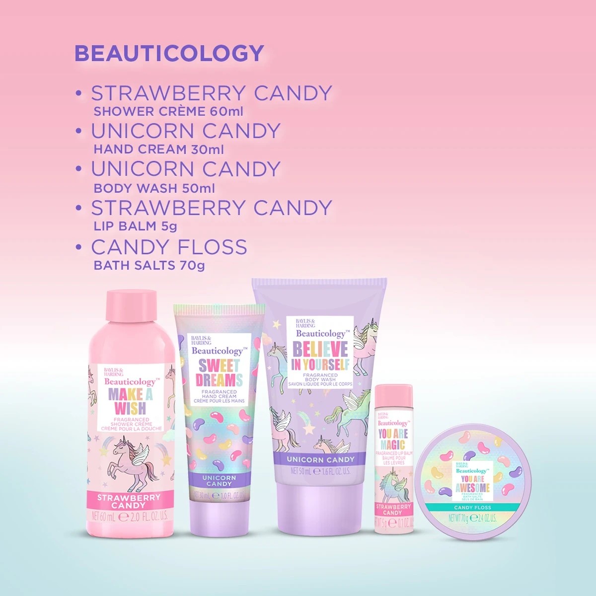 3 Baylis & Harding Beauticology 5 Piece Candy Dreamland Gift Set, 3 of 3